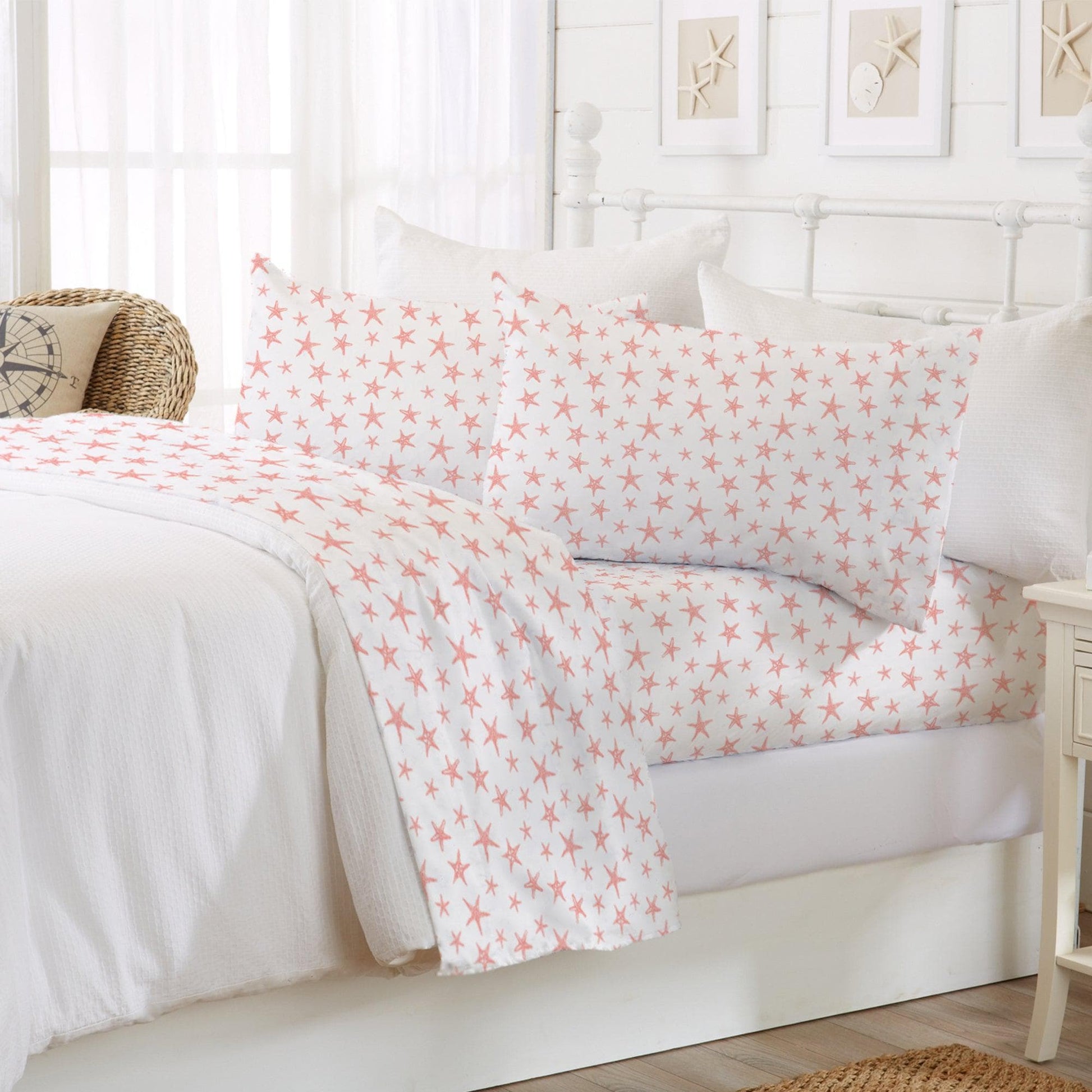 4 - Piece Coastal Microfiber Sheet - Newport Collection - Boske.store