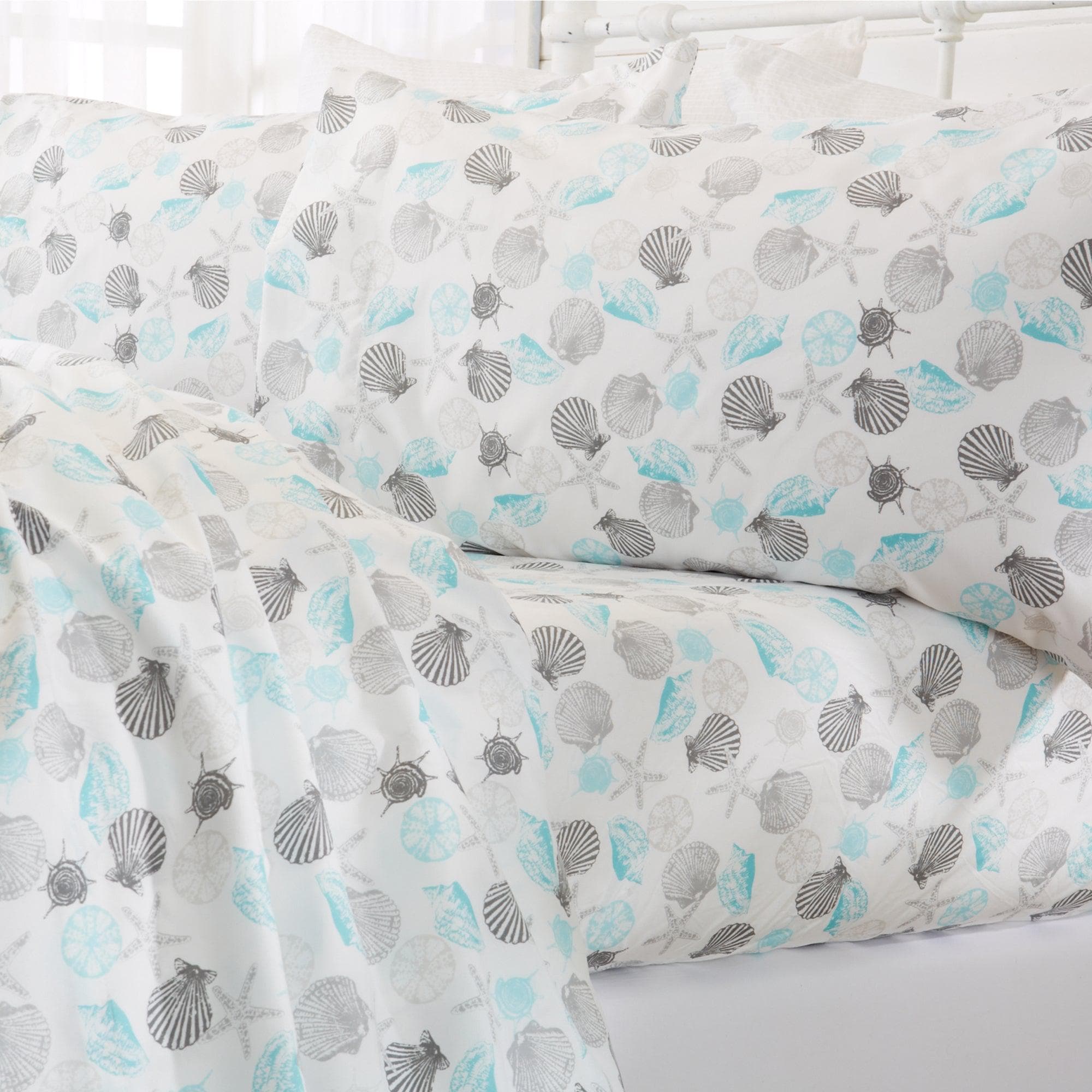4 - Piece Coastal Microfiber Sheet - Newport Collection - Boske.store
