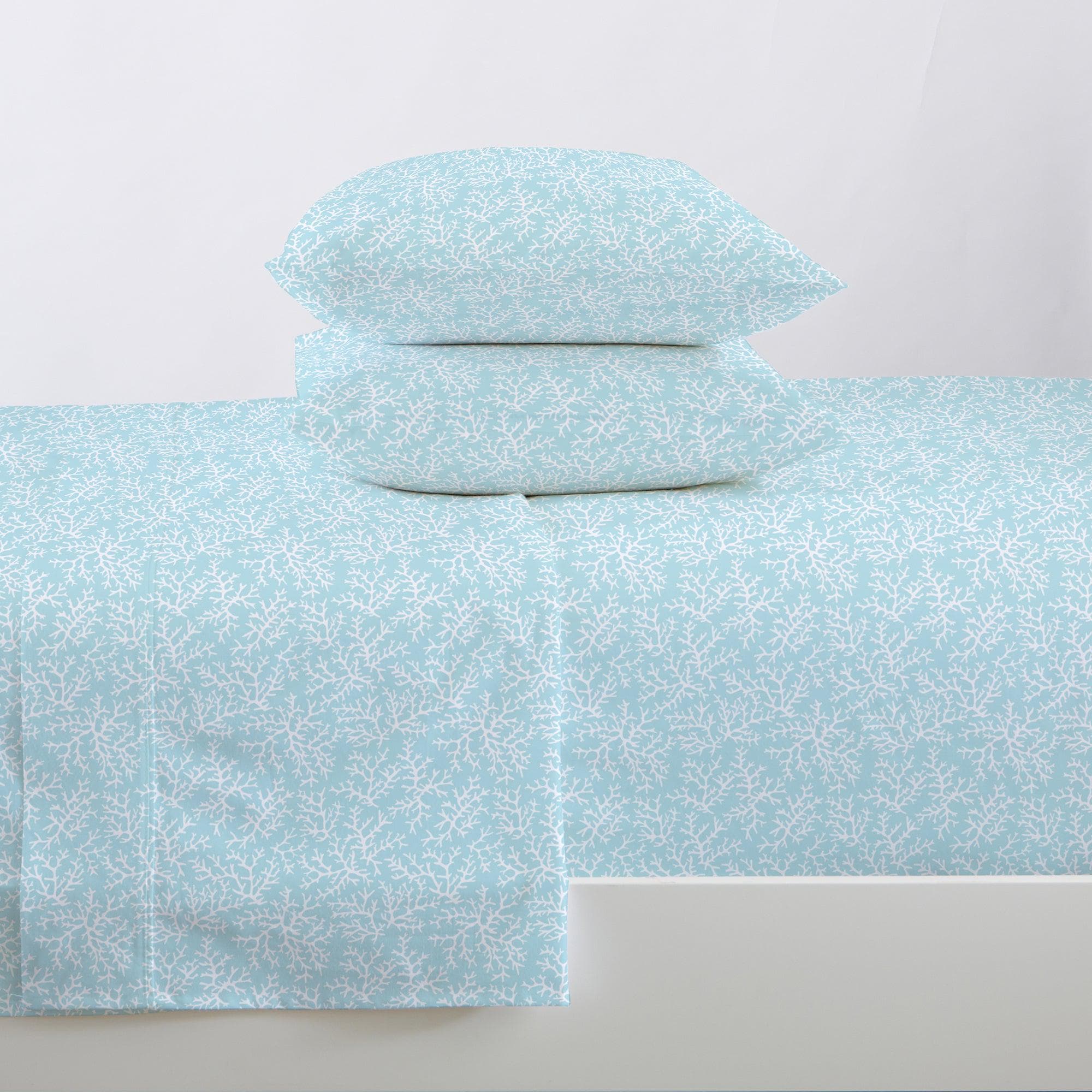 4 - Piece Coastal Microfiber Sheet - Newport Collection - Boske.store