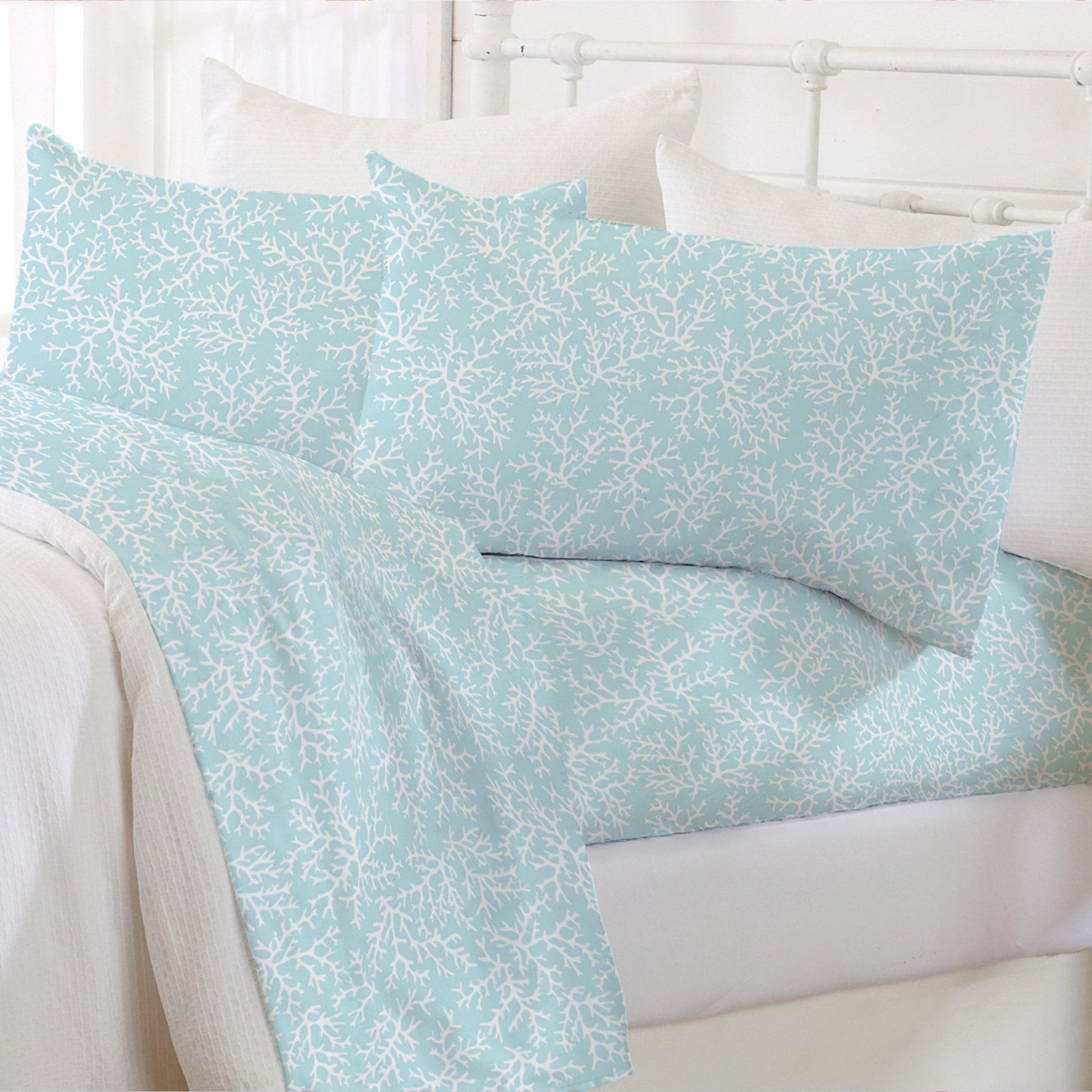 4 - Piece Coastal Microfiber Sheet - Newport Collection - Boske.store