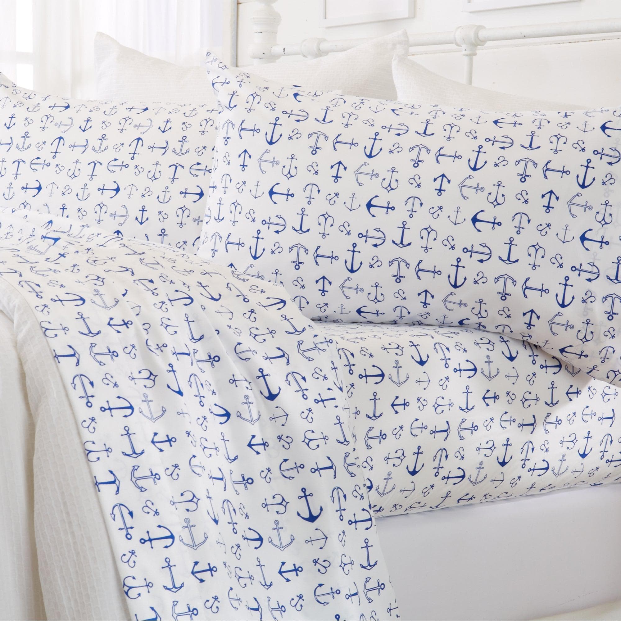 4 - Piece Coastal Microfiber Sheet - Newport Collection - Boske.store
