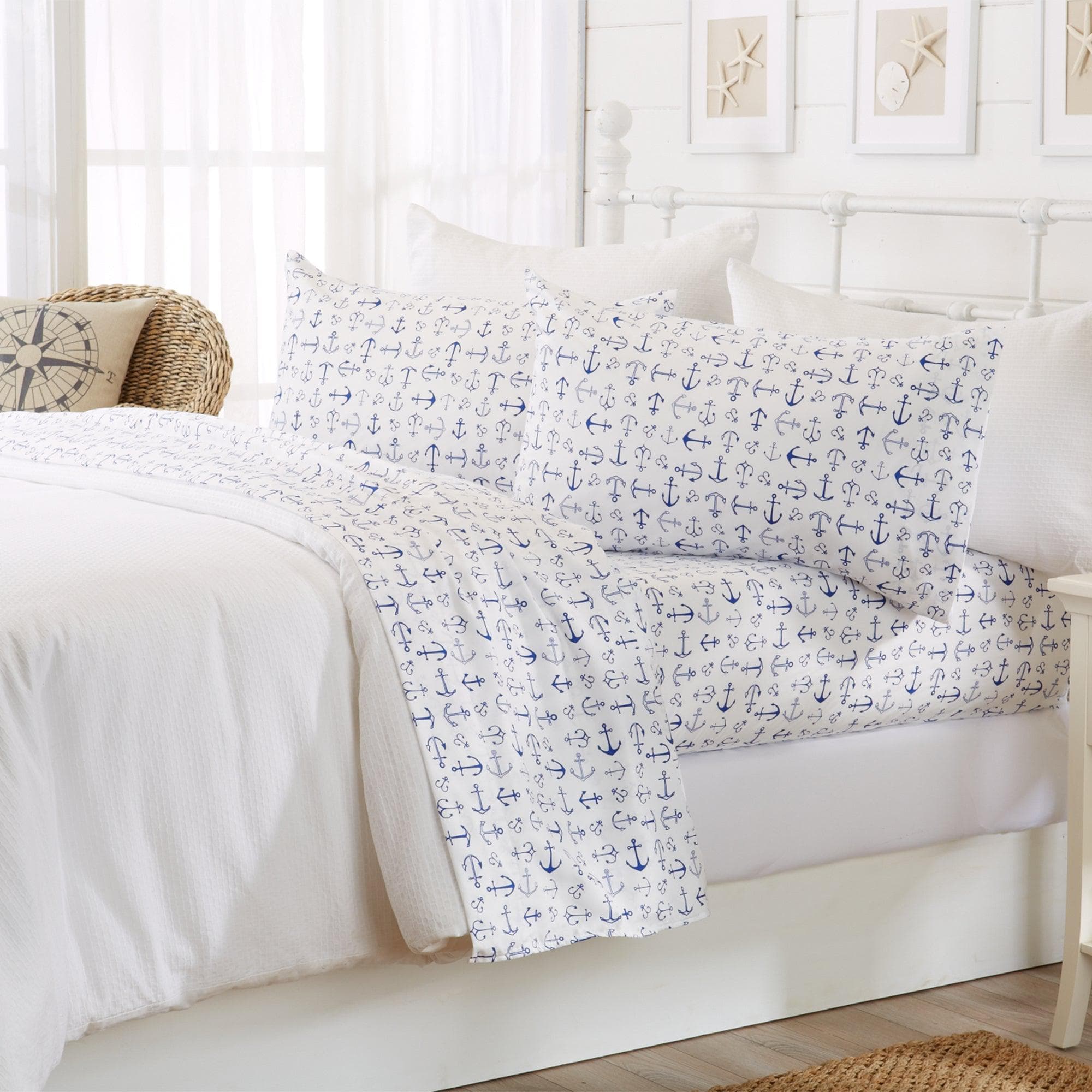 4 - Piece Coastal Microfiber Sheet - Newport Collection - Boske.store