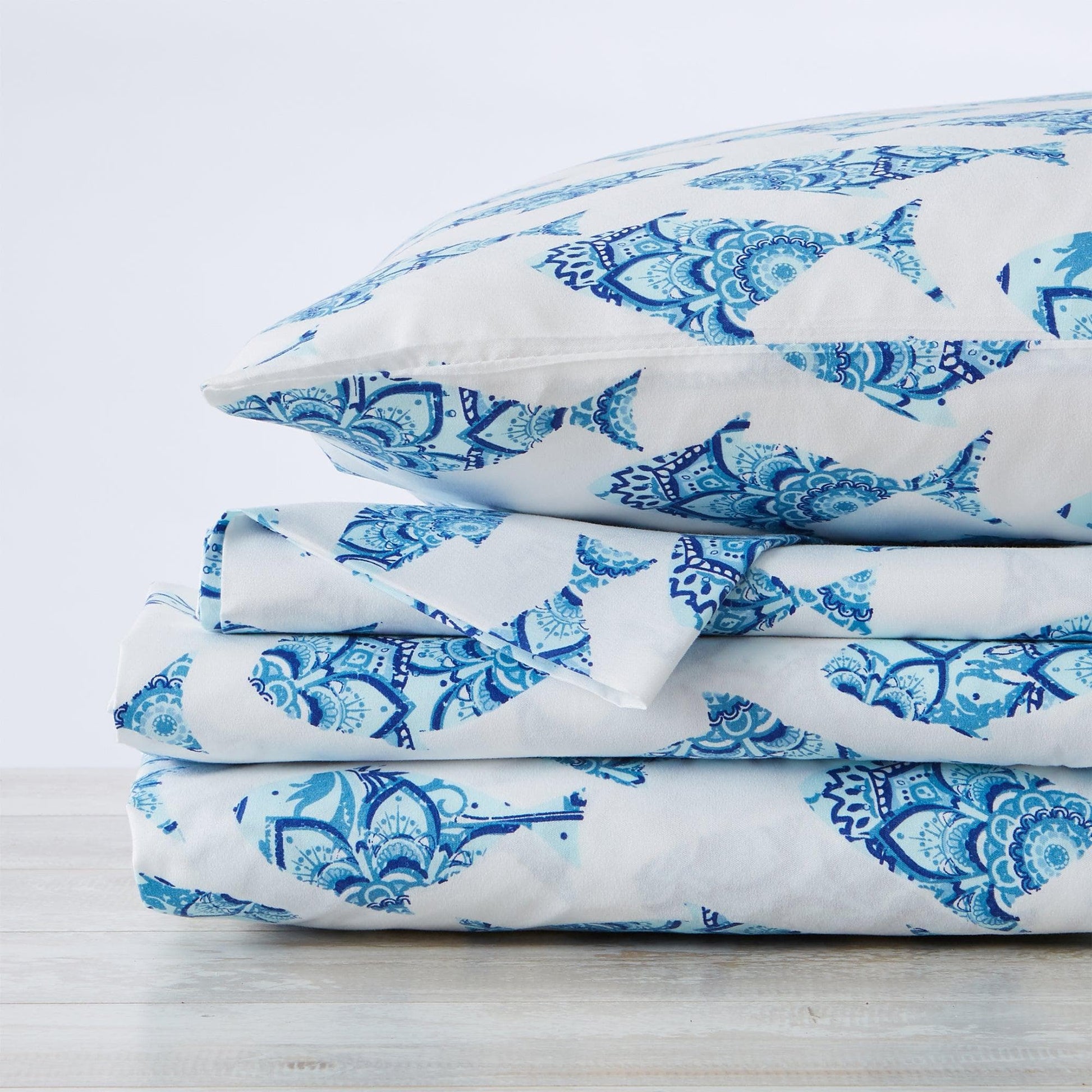 4 - Piece Coastal Microfiber Sheet - Newport Collection - Boske.store