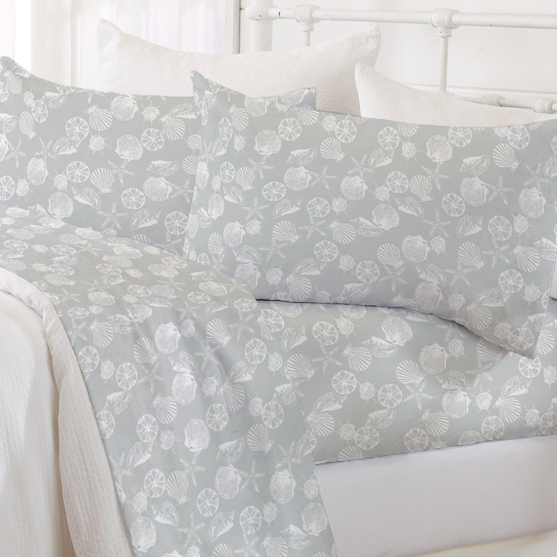 4 - Piece Coastal Microfiber Sheet - Newport Collection - Boske.store