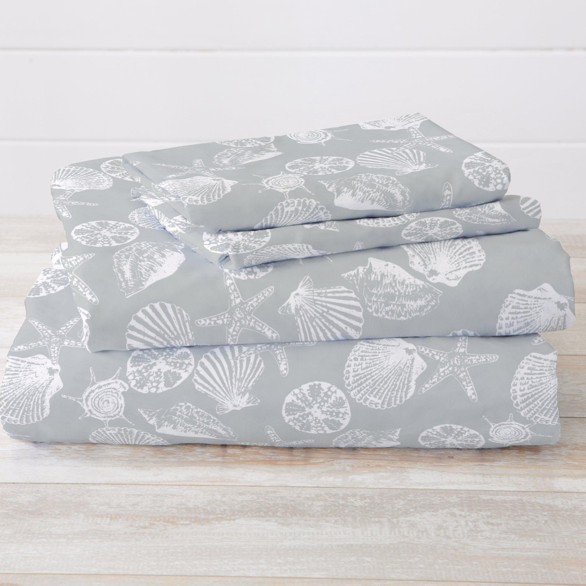 4 - Piece Coastal Microfiber Sheet - Newport Collection - Boske.store