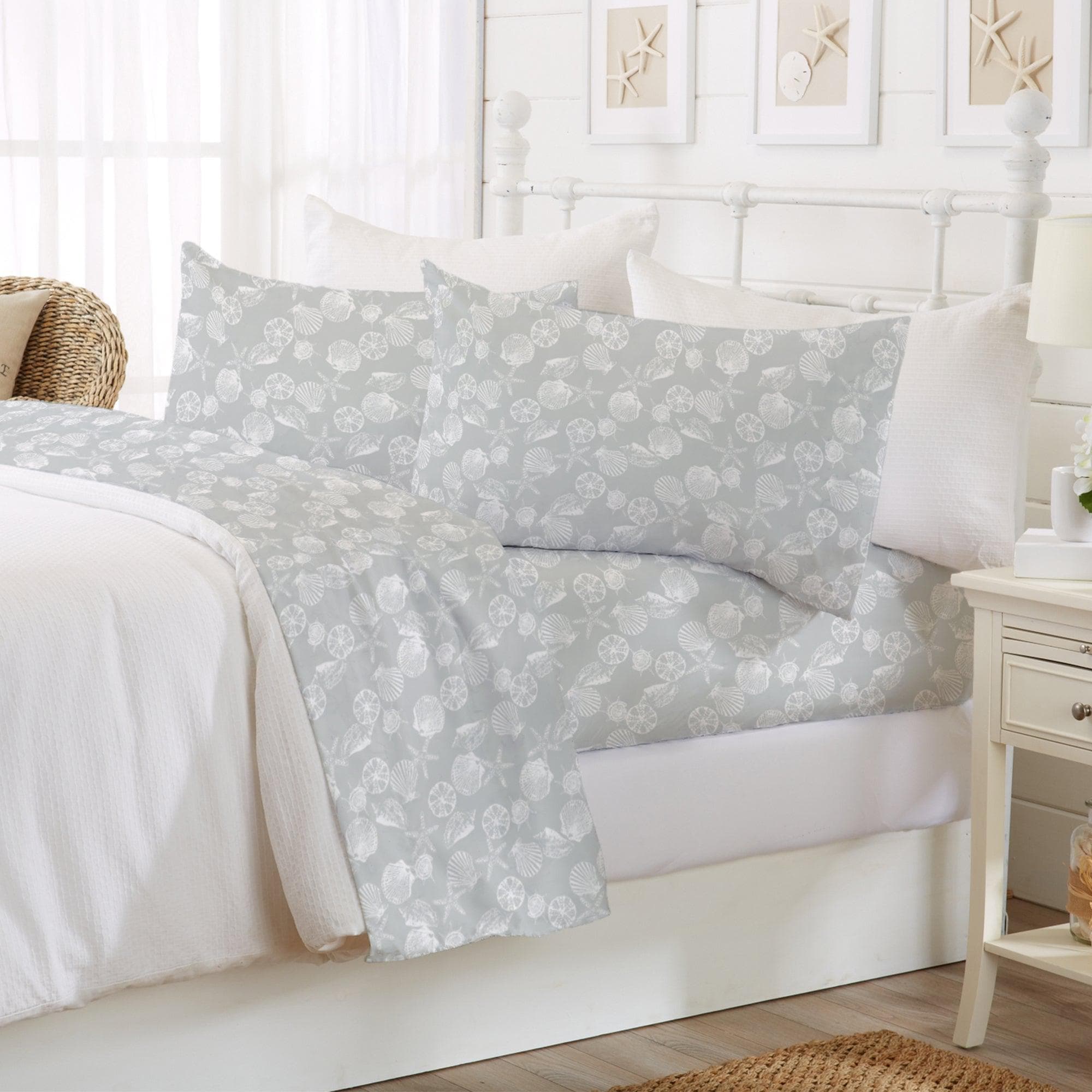 4 - Piece Coastal Microfiber Sheet - Newport Collection - Boske.store