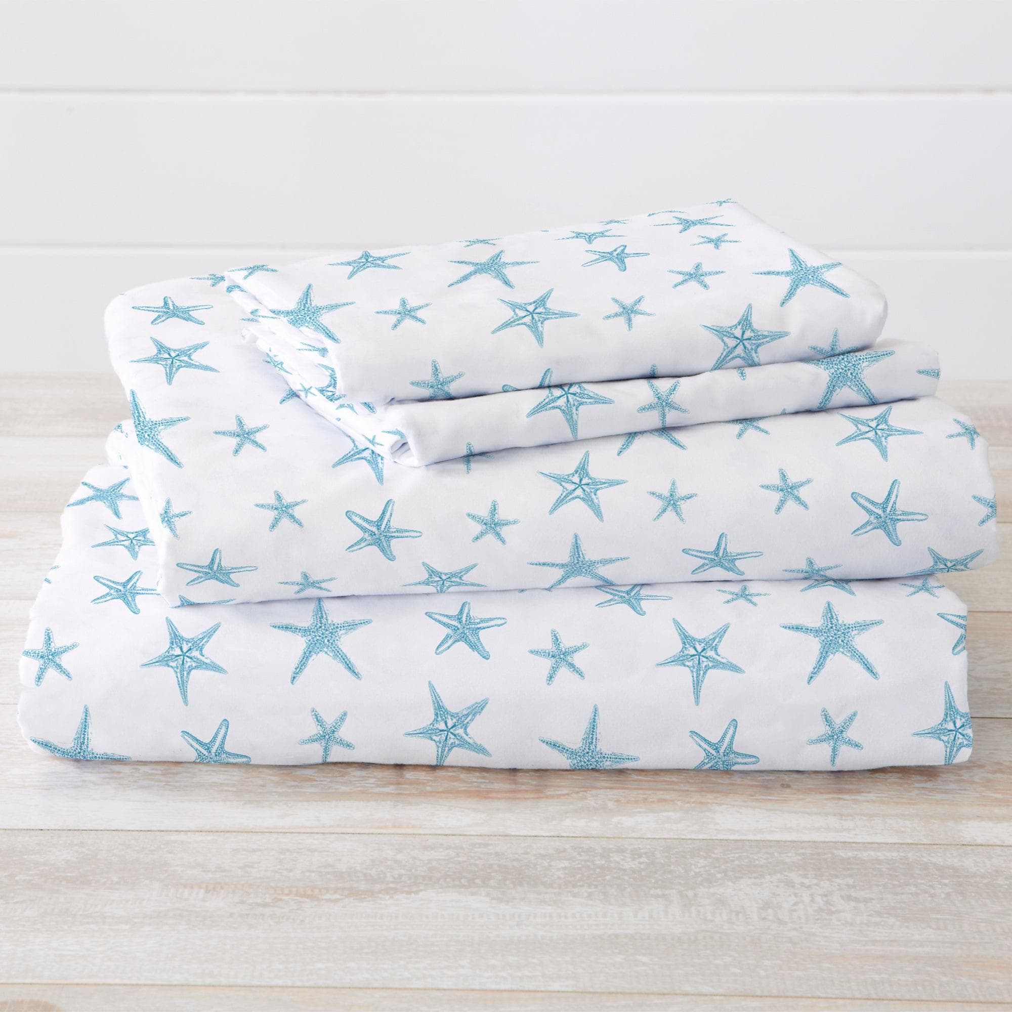 4 - Piece Coastal Microfiber Sheet - Newport Collection - Boske.store