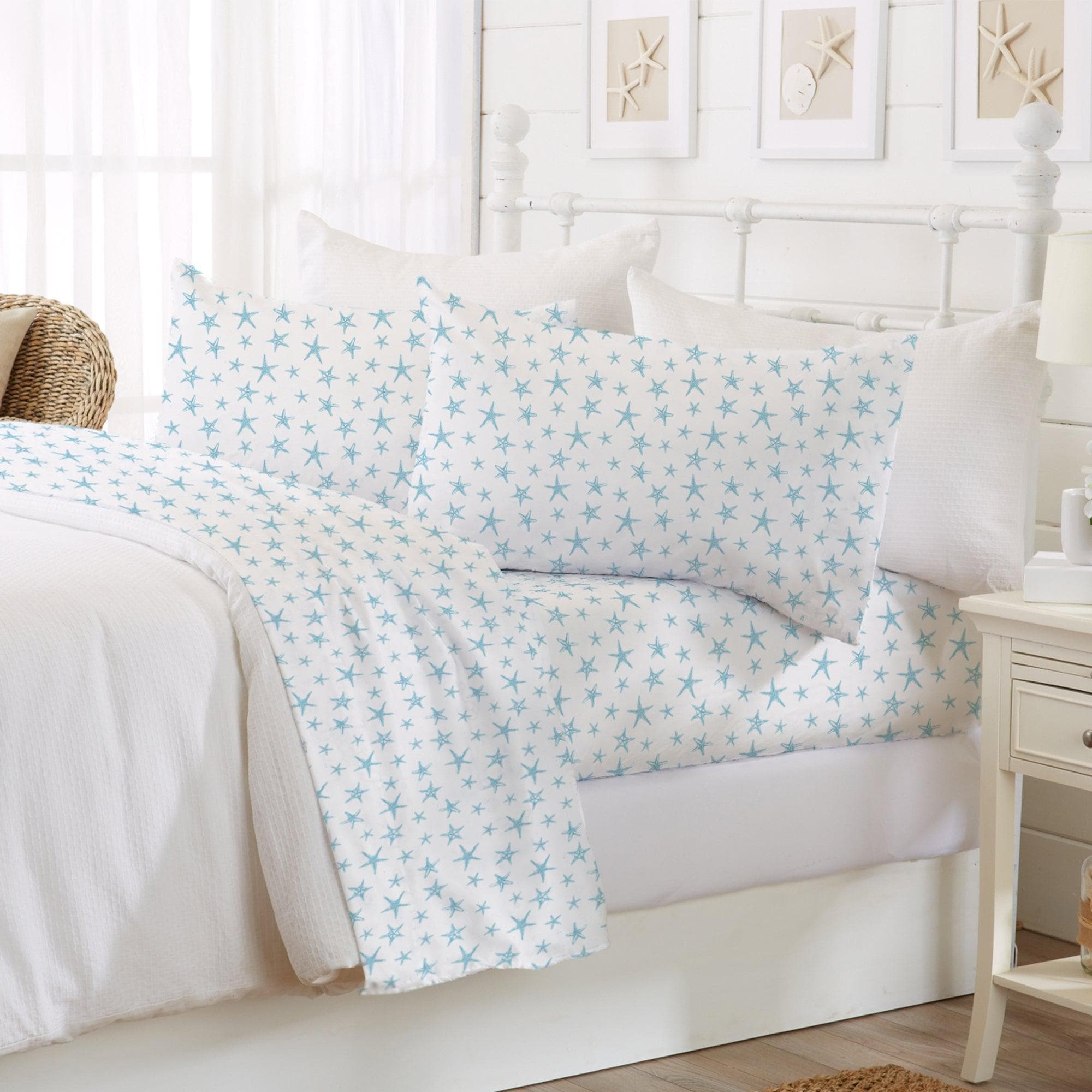 4 - Piece Coastal Microfiber Sheet - Newport Collection - Boske.store