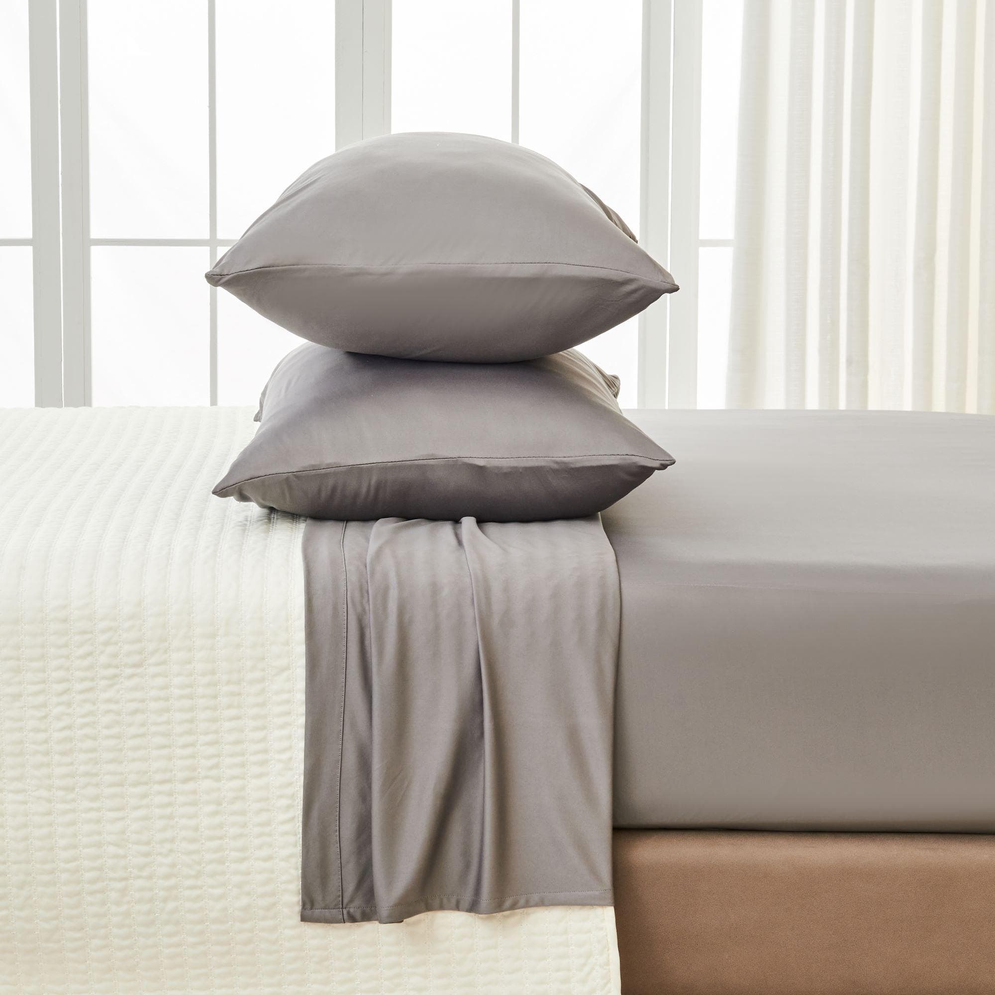 4 - Piece Interlock Microfiber Sheet Set - Mackenna Collection - Boske.store