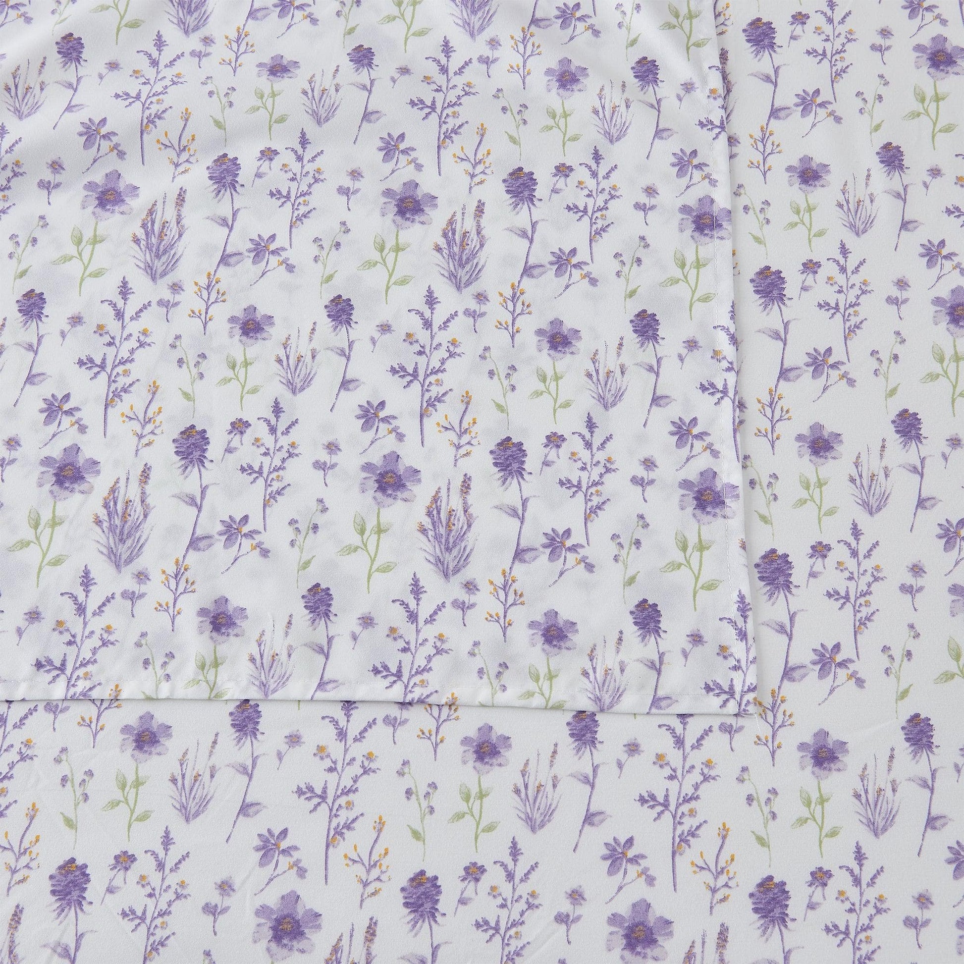 4 Piece Watercolor Floral Microfiber Sheet - Delia Collection - Boske.store