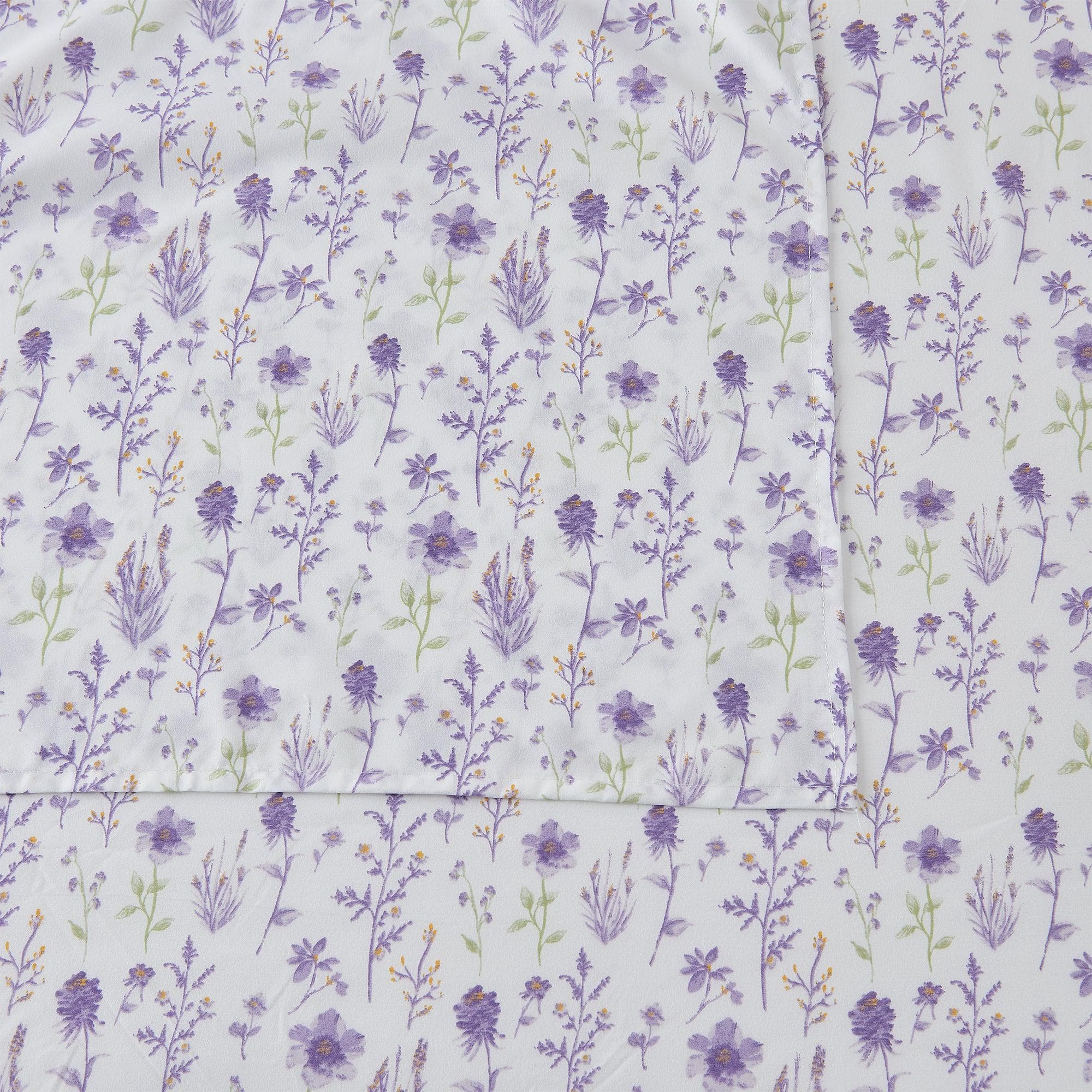 4 Piece Watercolor Floral Microfiber Sheet - Delia Collection - Boske.store