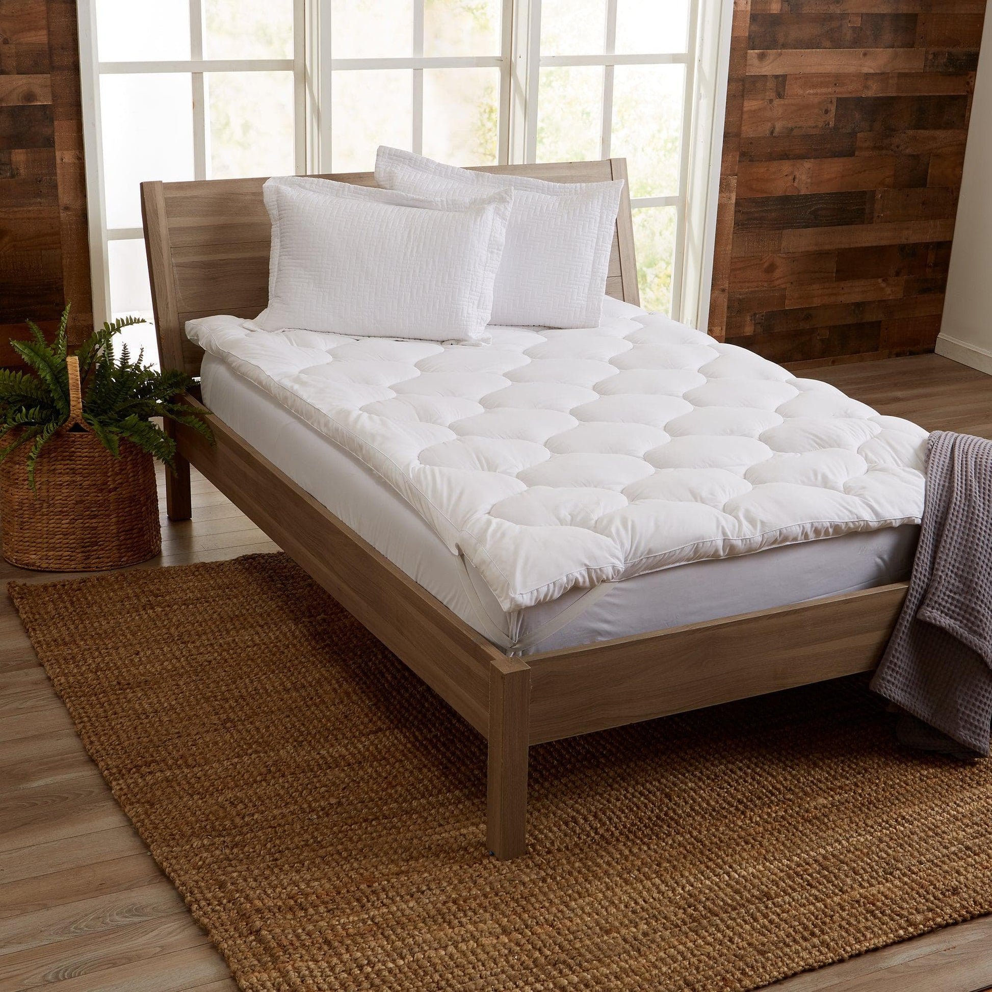 2 Inch Thick Hypoallergenic Mattress Topper - Kyla Collection - Boske.store