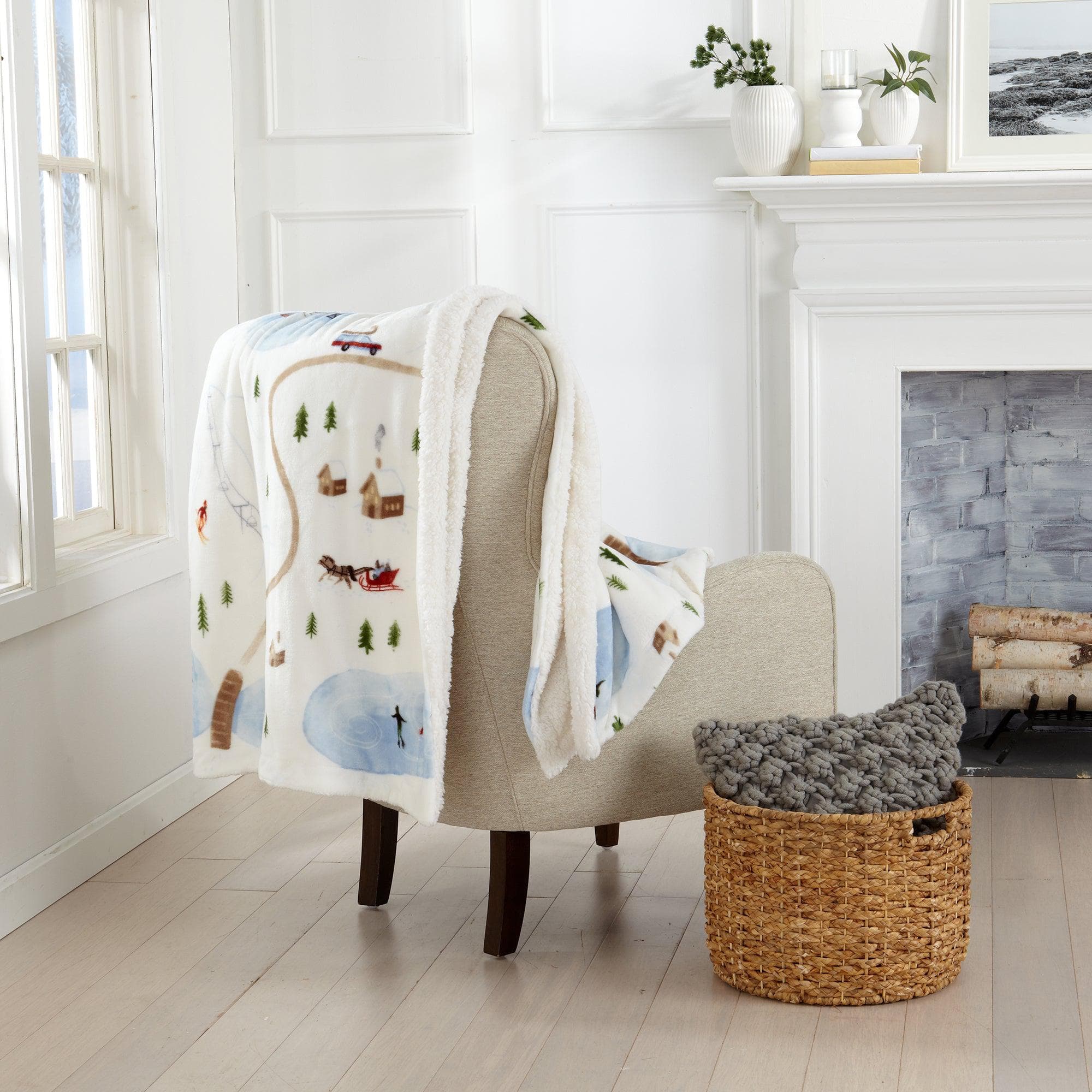 Sherpa Throw Blanket - Hudson Collection - Boske.store