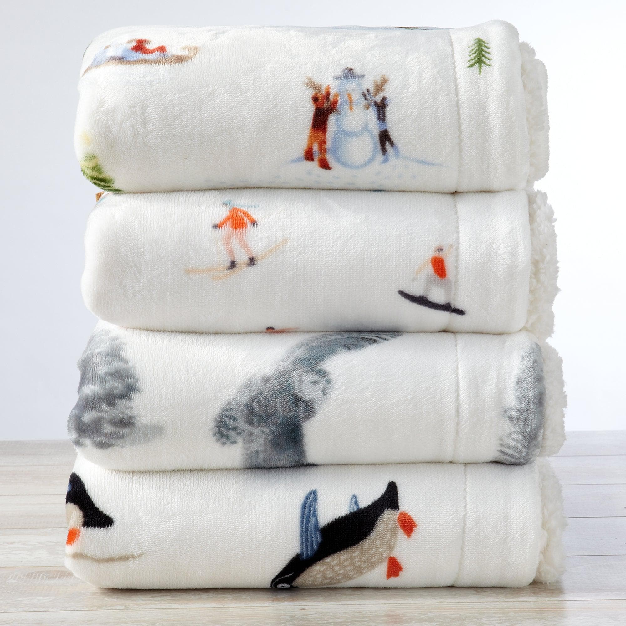 Sherpa Throw Blanket - Hudson Collection - Boske.store