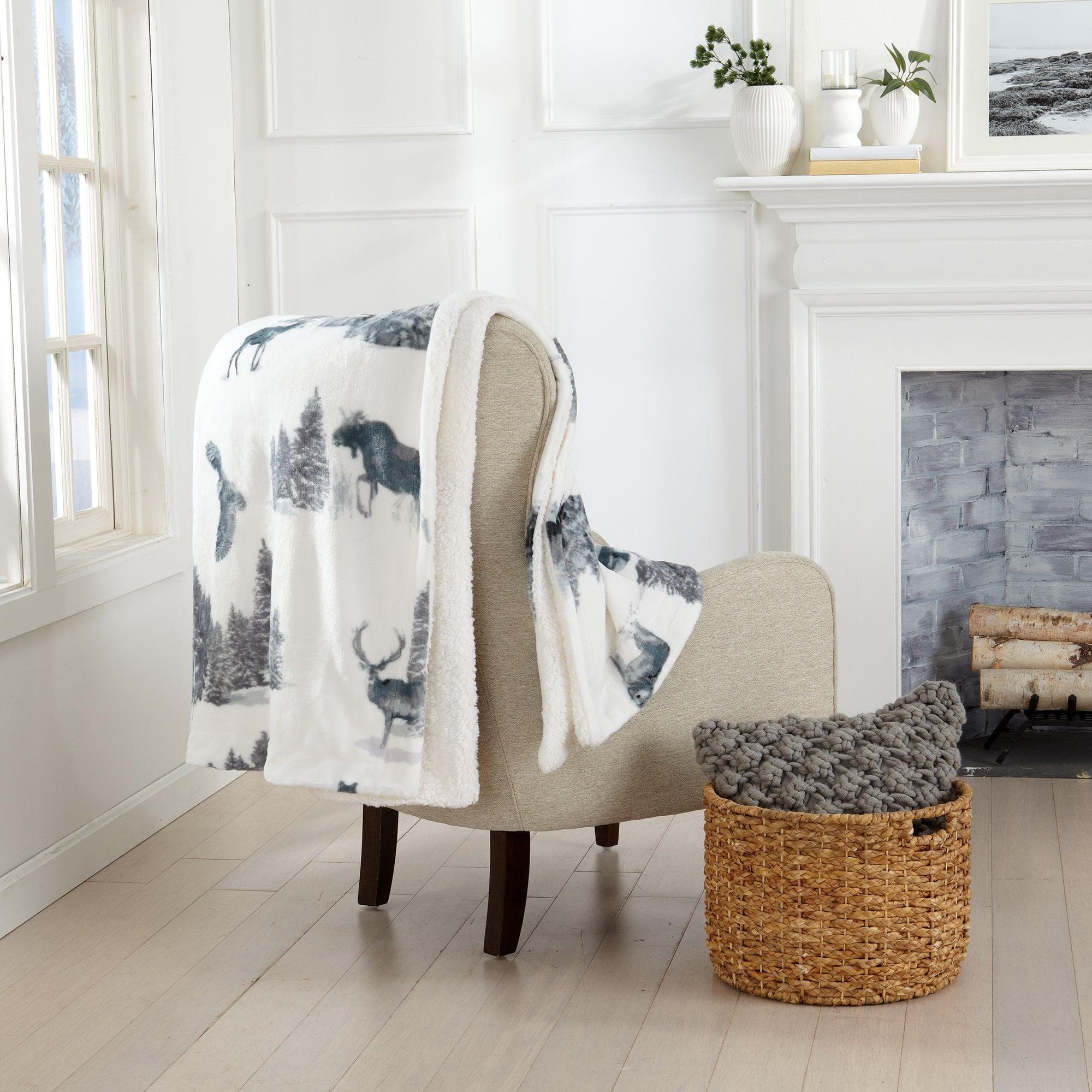 Sherpa Throw Blanket - Hudson Collection - Boske.store