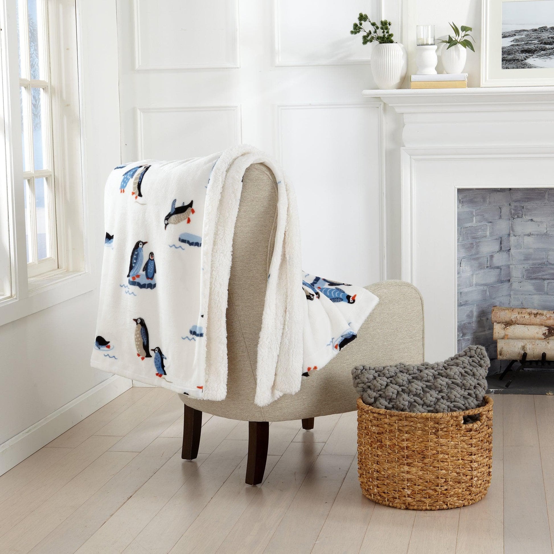 Sherpa Throw Blanket - Hudson Collection - Boske.store