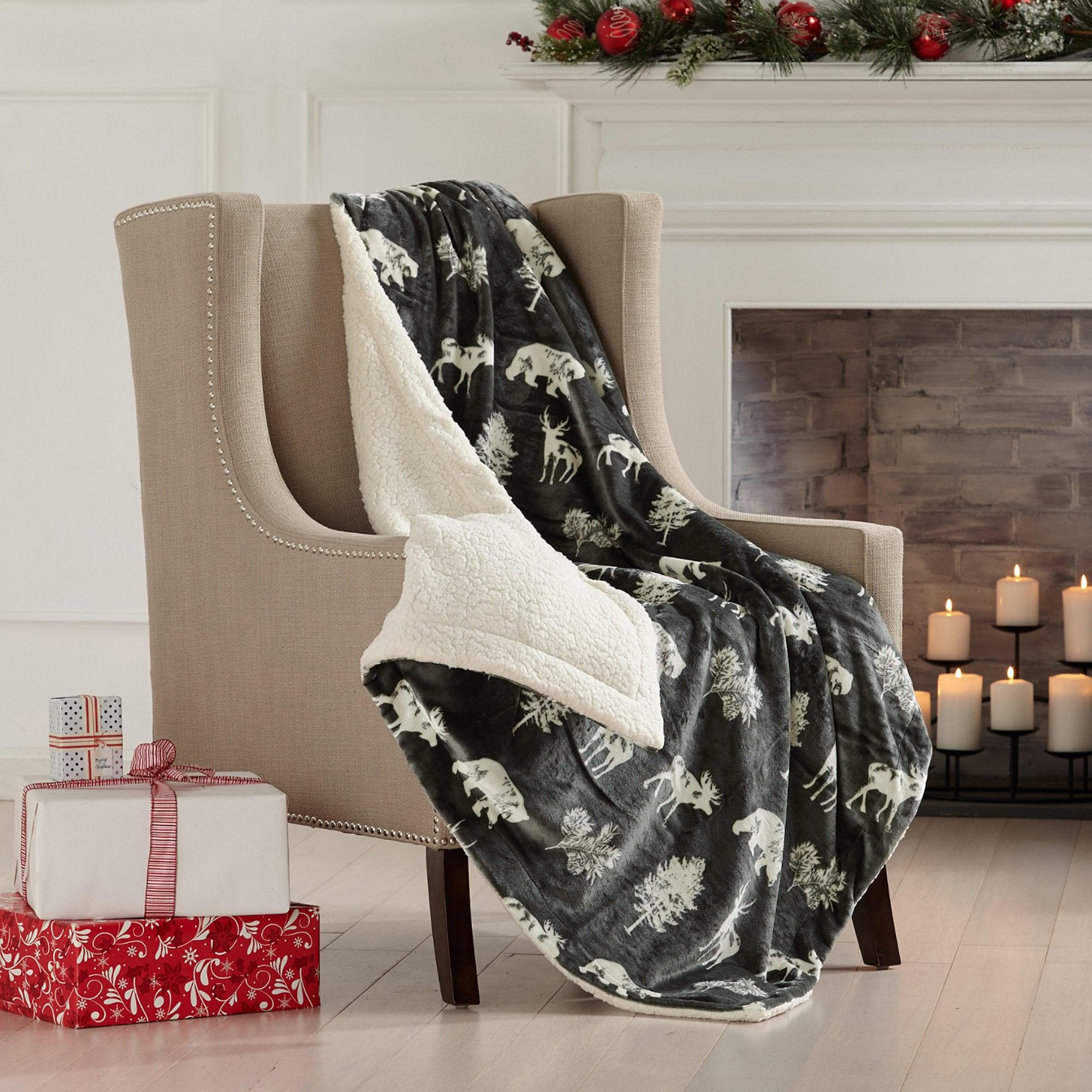 Sherpa Throw Blanket - Hudson Collection - Boske.store