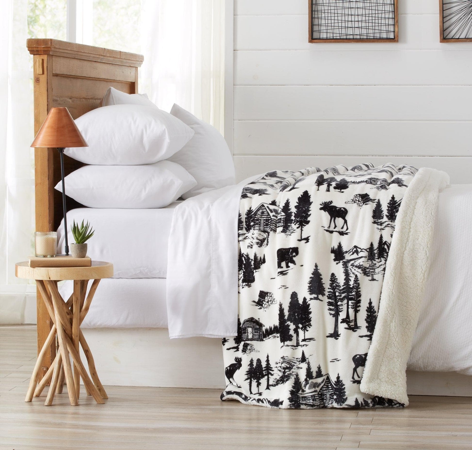 Velvet Plush Sherpa Luxury Bed Blanket - Cielo Collection - Boske.store