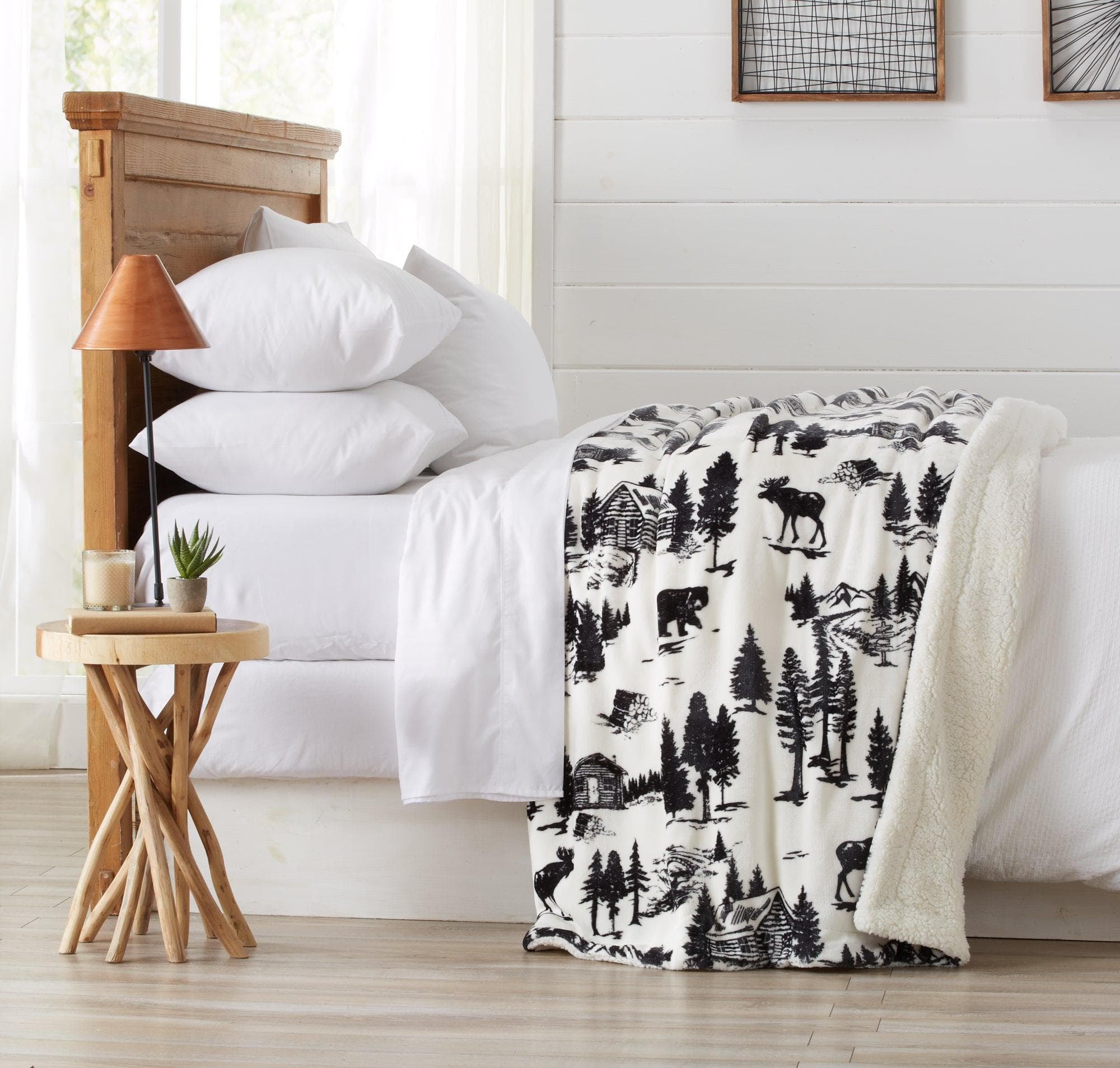 Velvet Plush Sherpa Luxury Bed Blanket - Cielo Collection - Boske.store