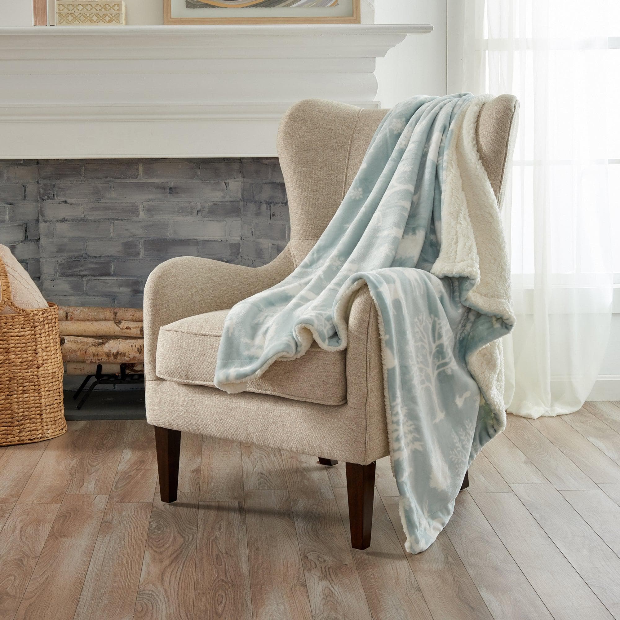 Velvet Plush Sherpa Luxury Bed Blanket - Cielo Collection - Boske.store