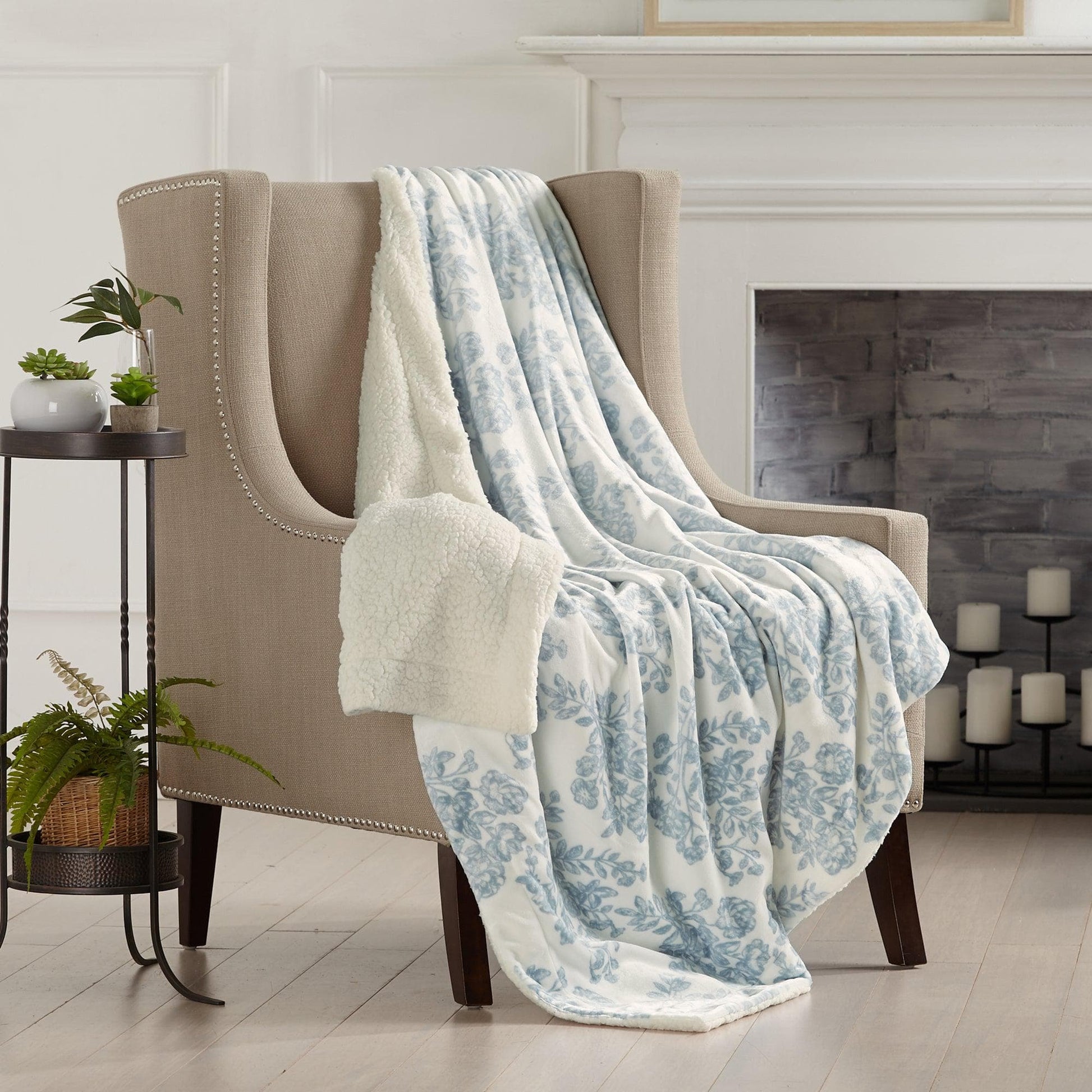 Velvet Plush Sherpa Luxury Bed Blanket - Cielo Collection - Boske.store