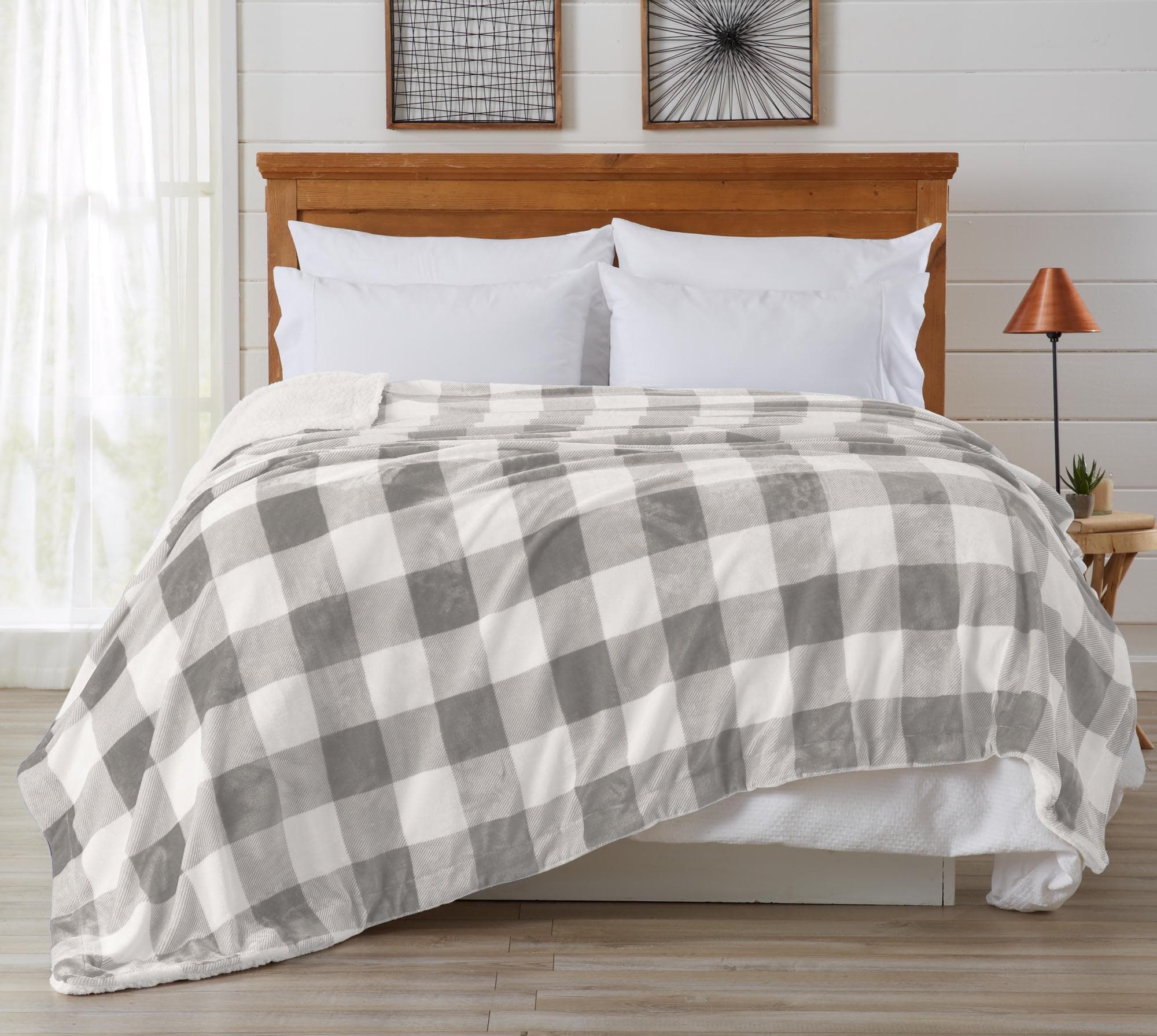Velvet Plush Sherpa Luxury Bed Blanket - Cielo Collection - Boske.store