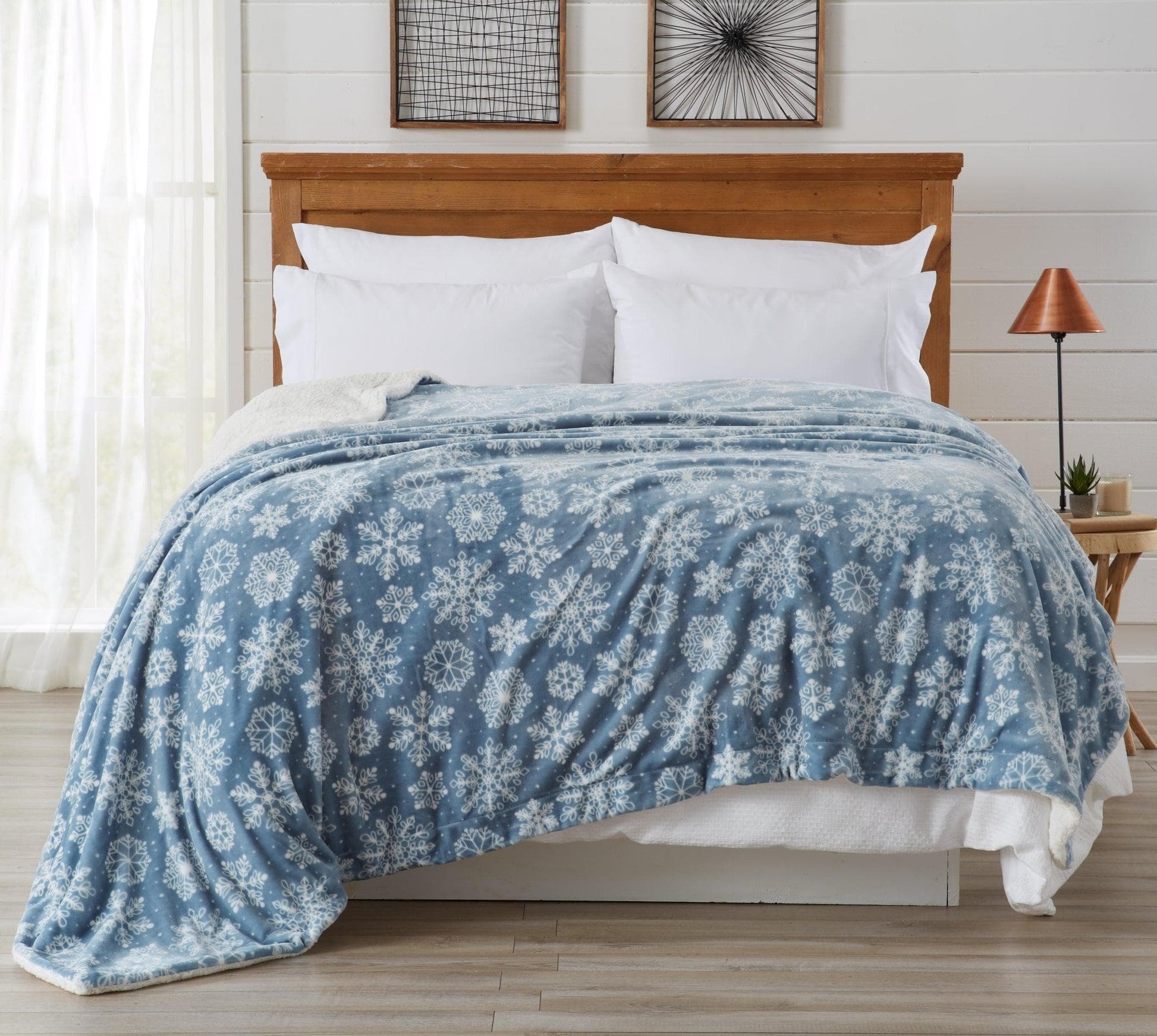 Velvet Plush Sherpa Luxury Bed Blanket - Cielo Collection - Boske.store