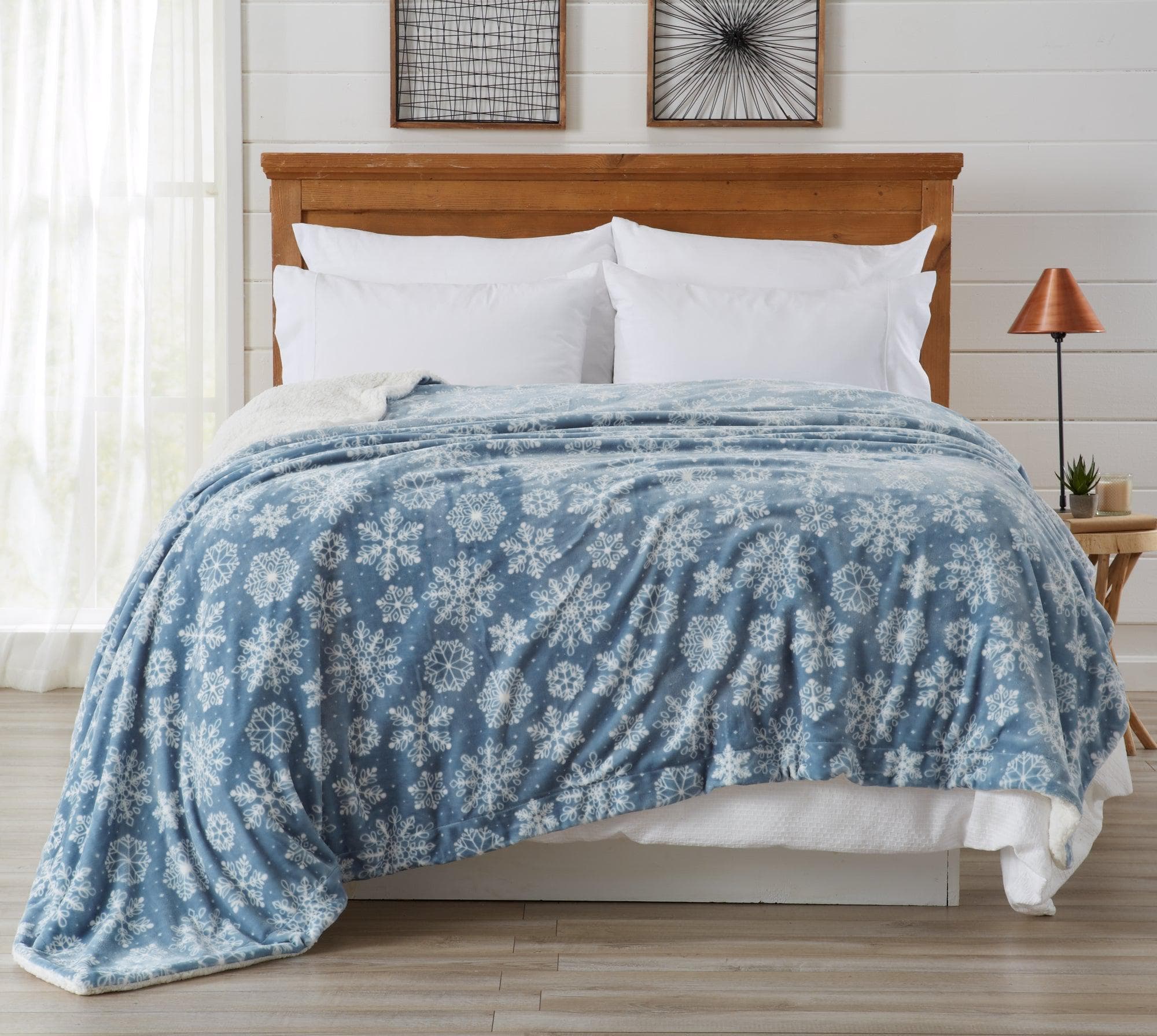 Velvet Plush Sherpa Luxury Bed Blanket - Cielo Collection - Boske.store