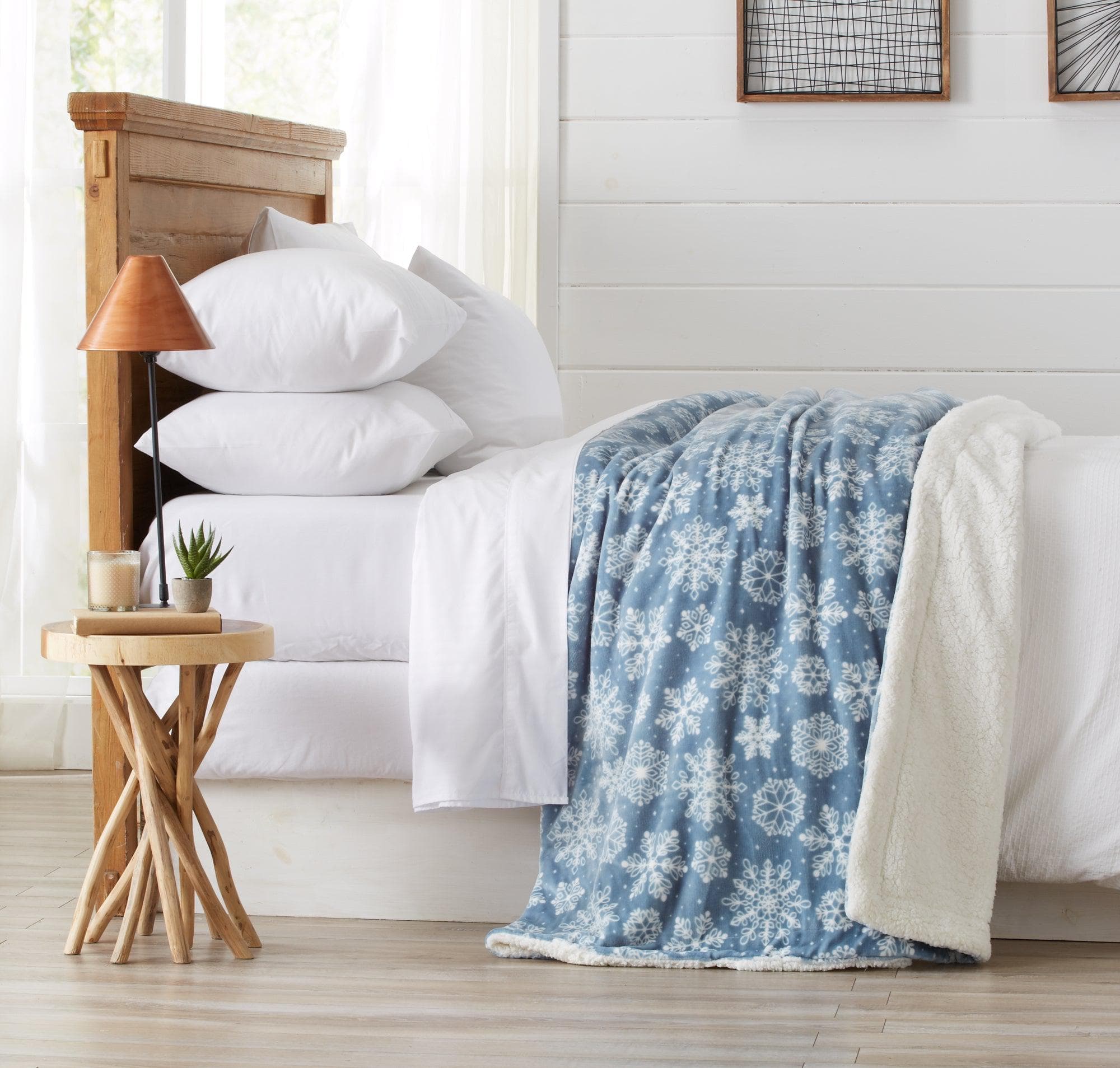 Velvet Plush Sherpa Luxury Bed Blanket - Cielo Collection - Boske.store