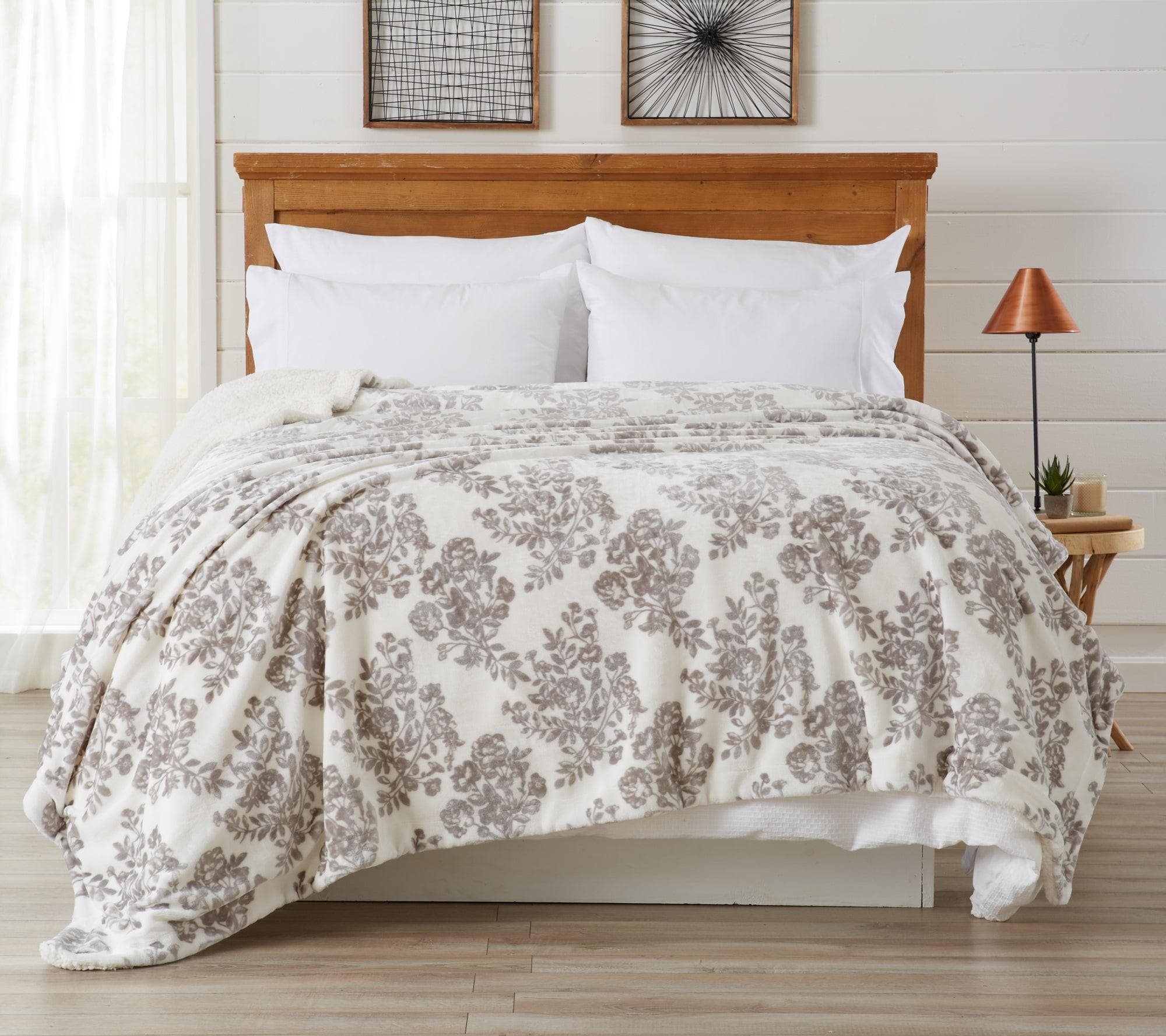 Velvet Plush Sherpa Luxury Bed Blanket - Cielo Collection - Boske.store