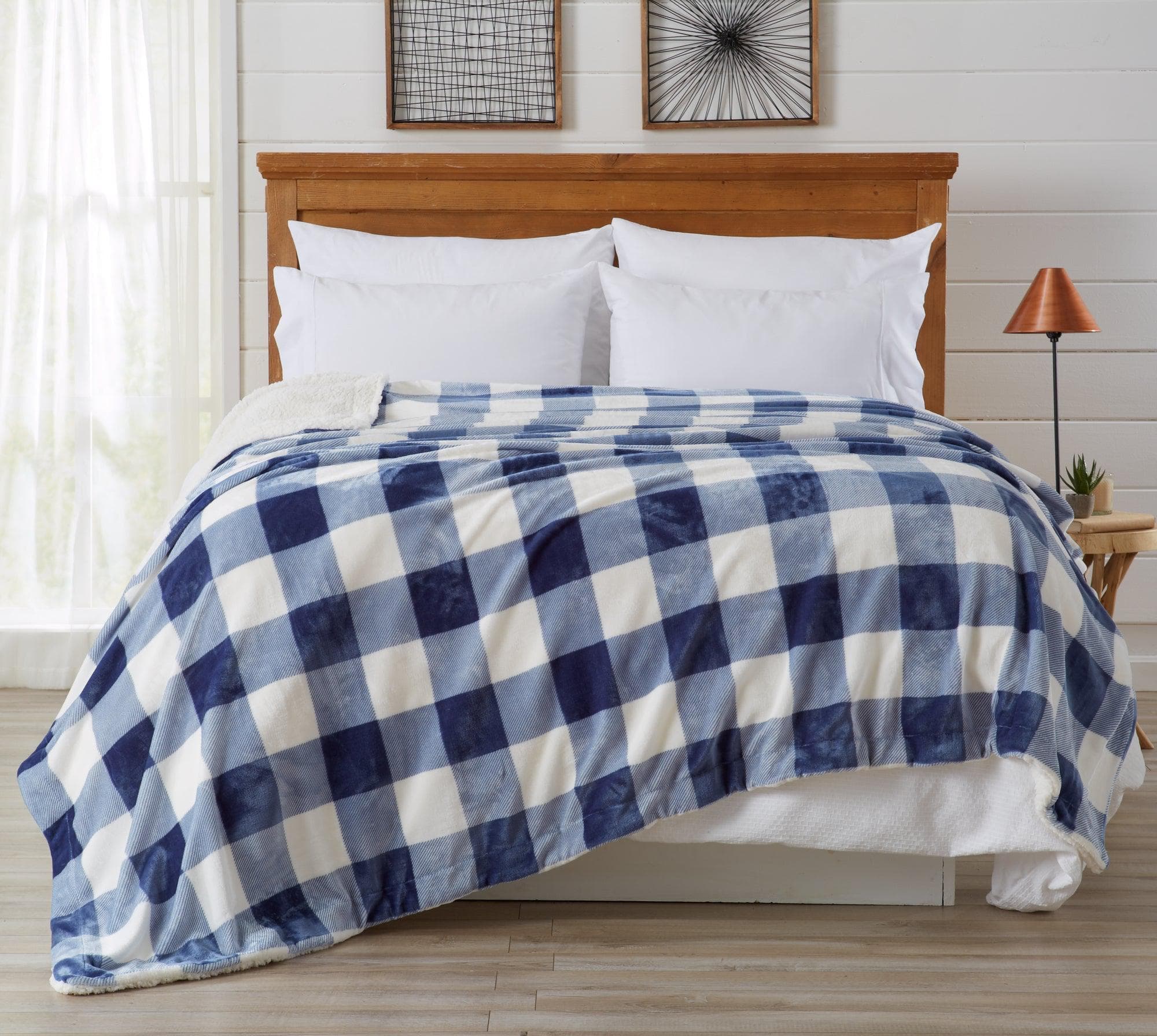 Velvet Plush Sherpa Luxury Bed Blanket - Cielo Collection - Boske.store