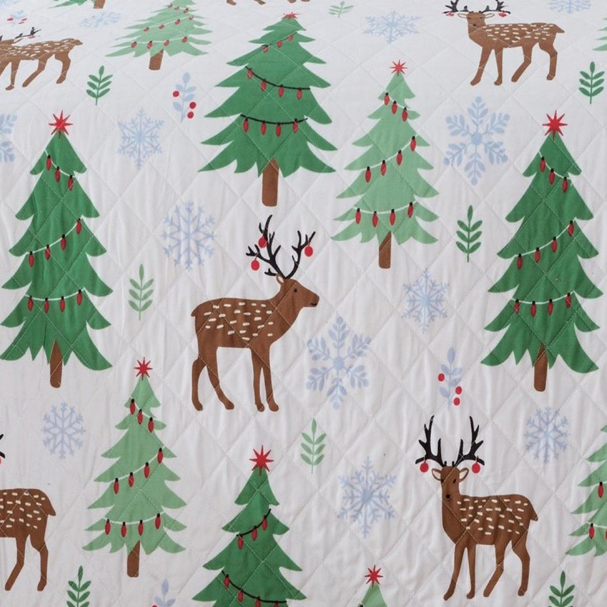 3 - Piece Holiday Quilt - Holly Collection - Boske.store