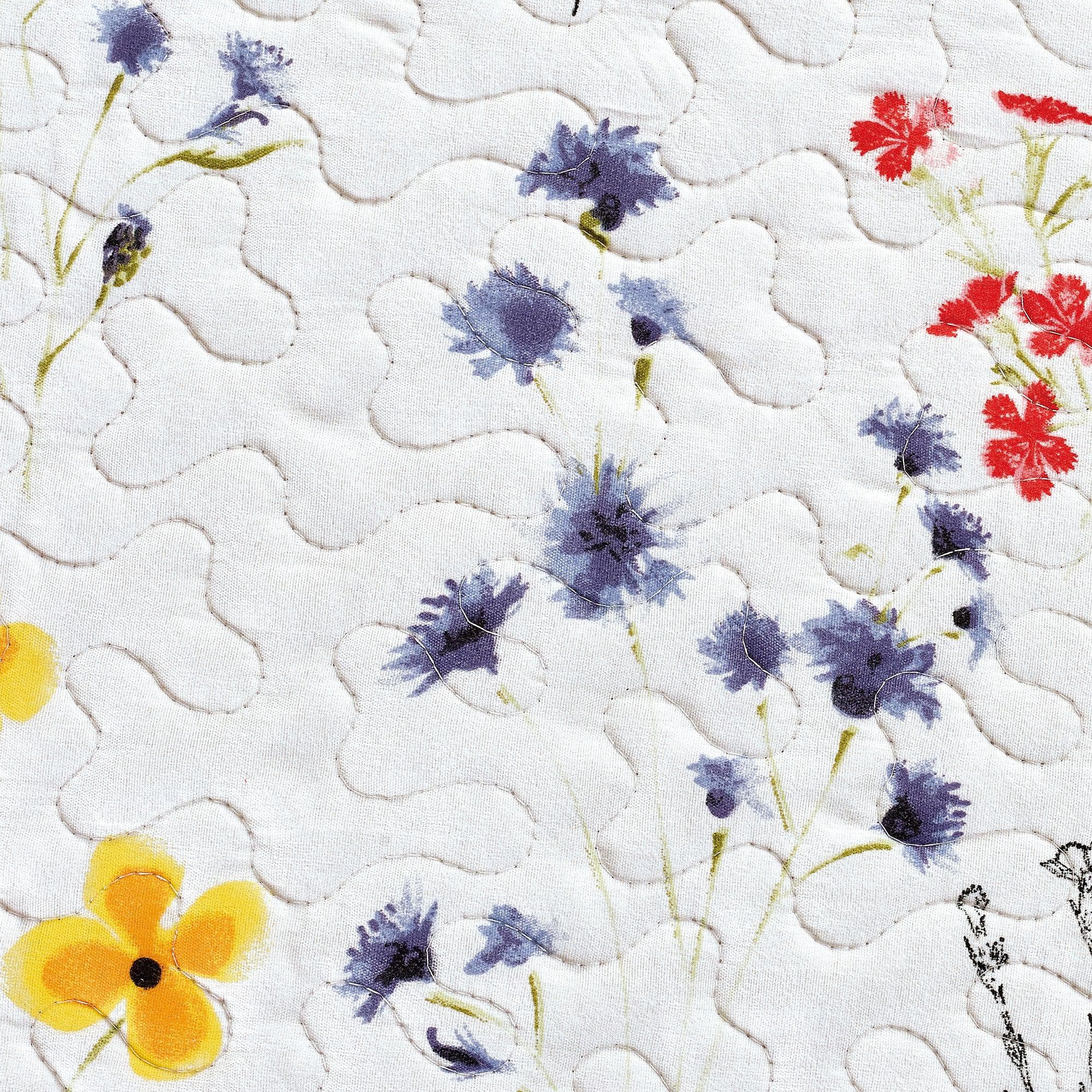 Colorful Floral 3 Piece Quilt Set - Marianne Collection - Boske.store