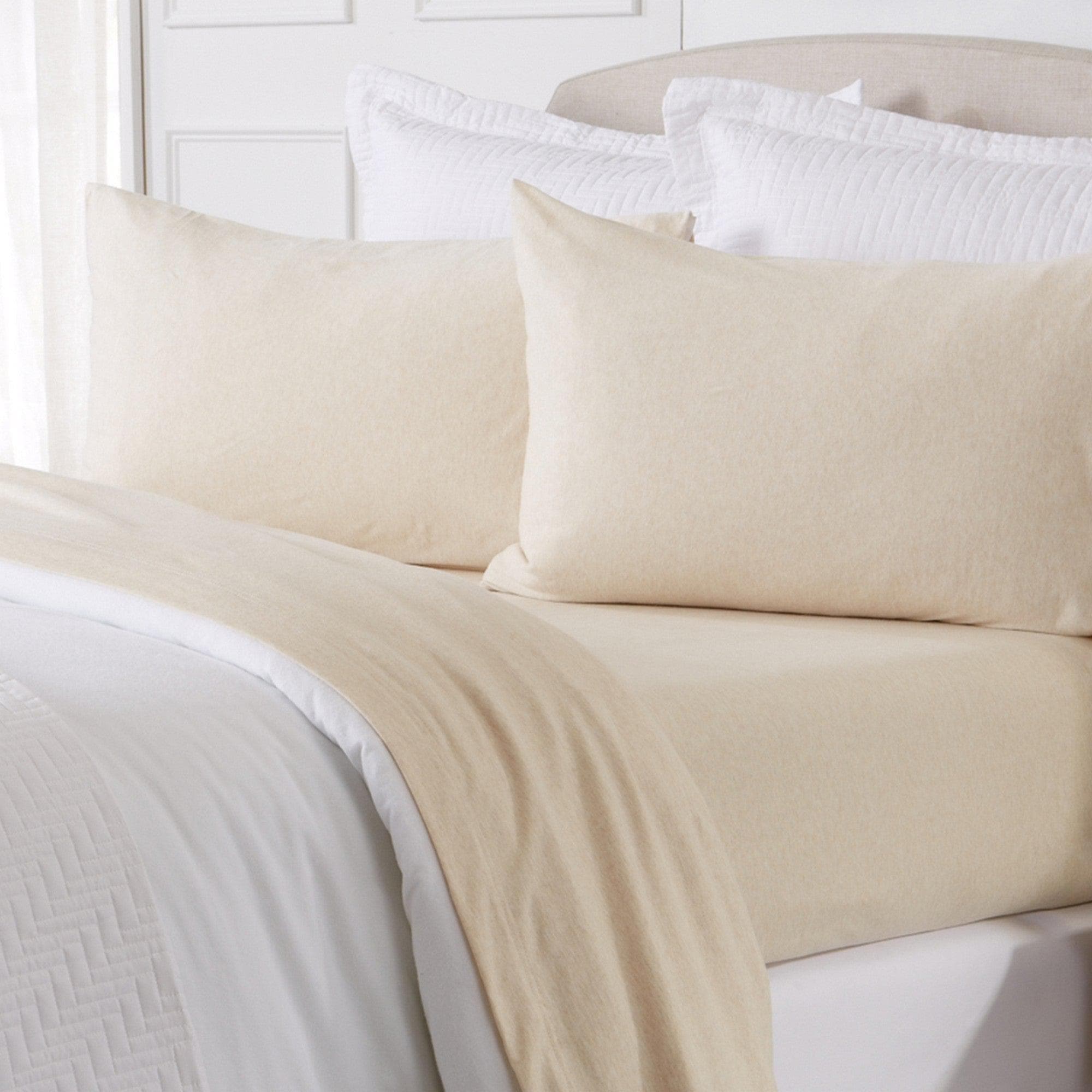 4 - Piece Flannel Jersey Sheet - Cozy Flex Collection - Boske.store