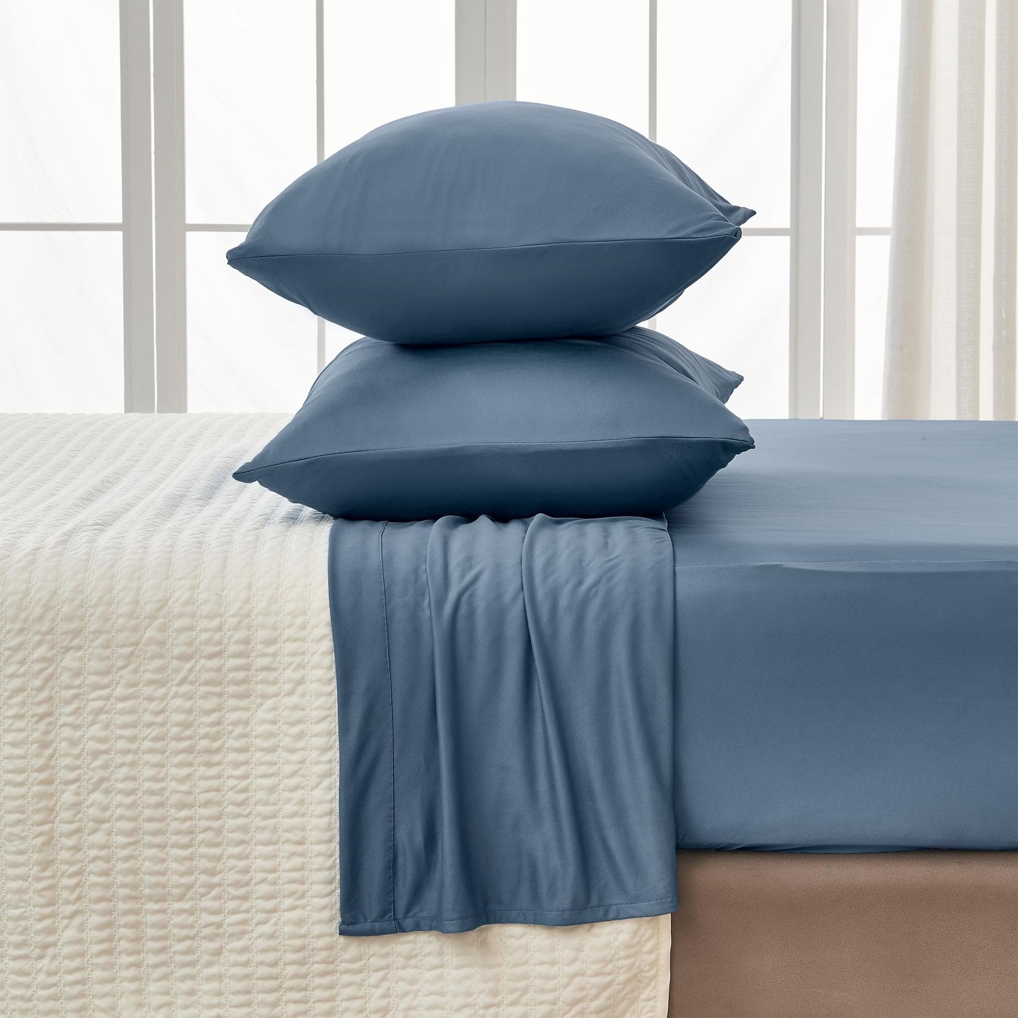 4 - Piece Interlock Microfiber Sheet Set - Mackenna Collection - Boske.store