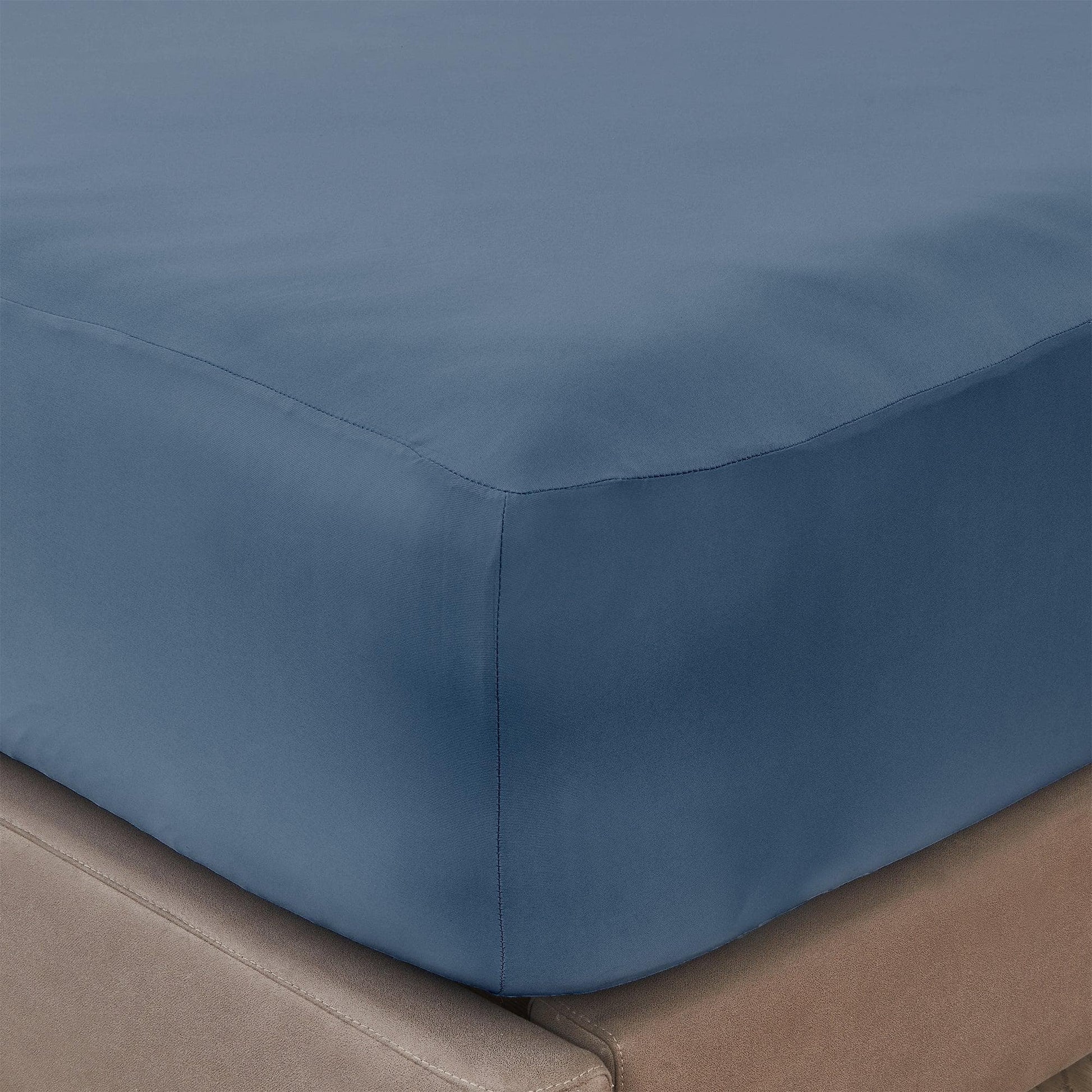 4 - Piece Interlock Microfiber Sheet Set - Mackenna Collection - Boske.store