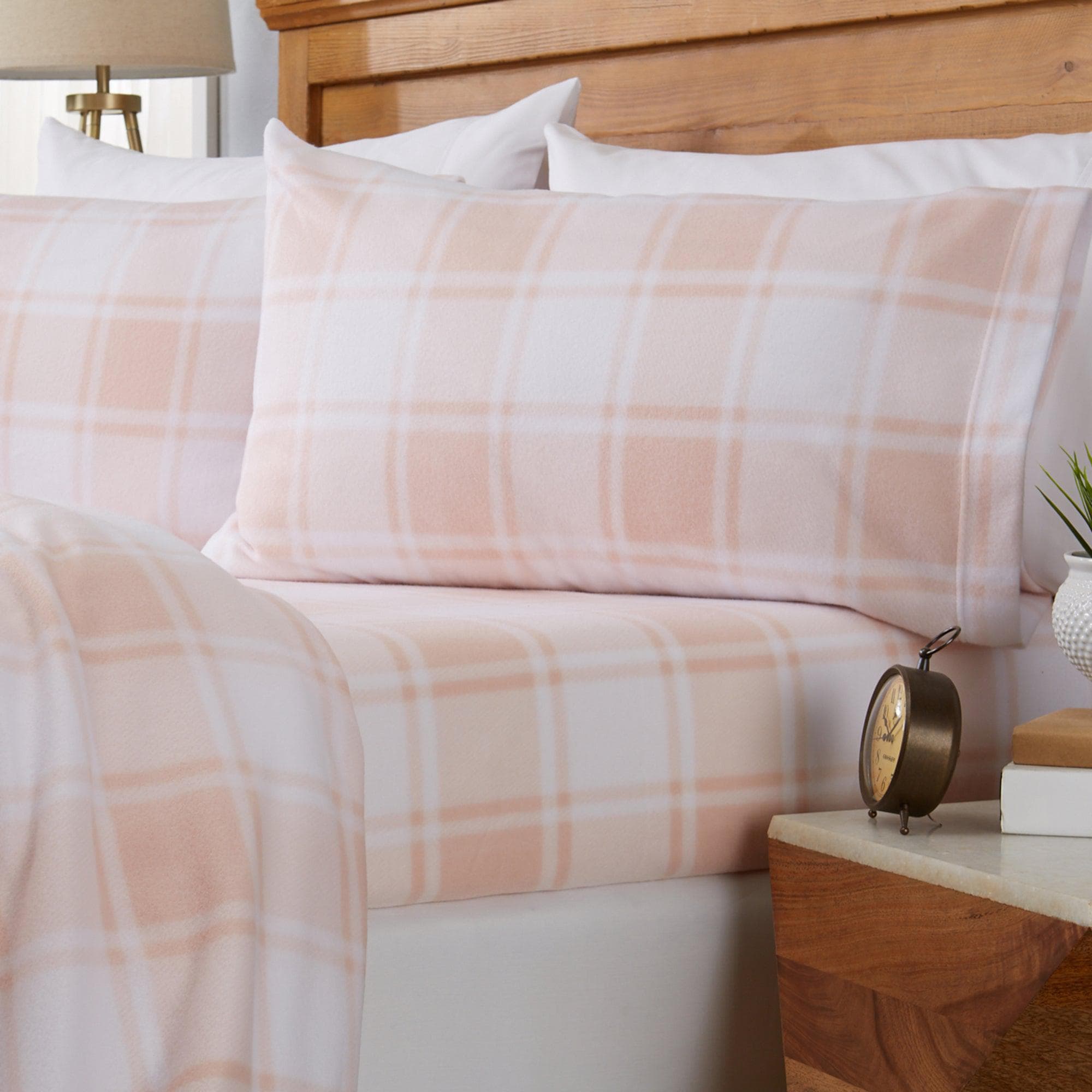 4 - Piece Printed Fleece Sheet - Dara Collection - Boske.store