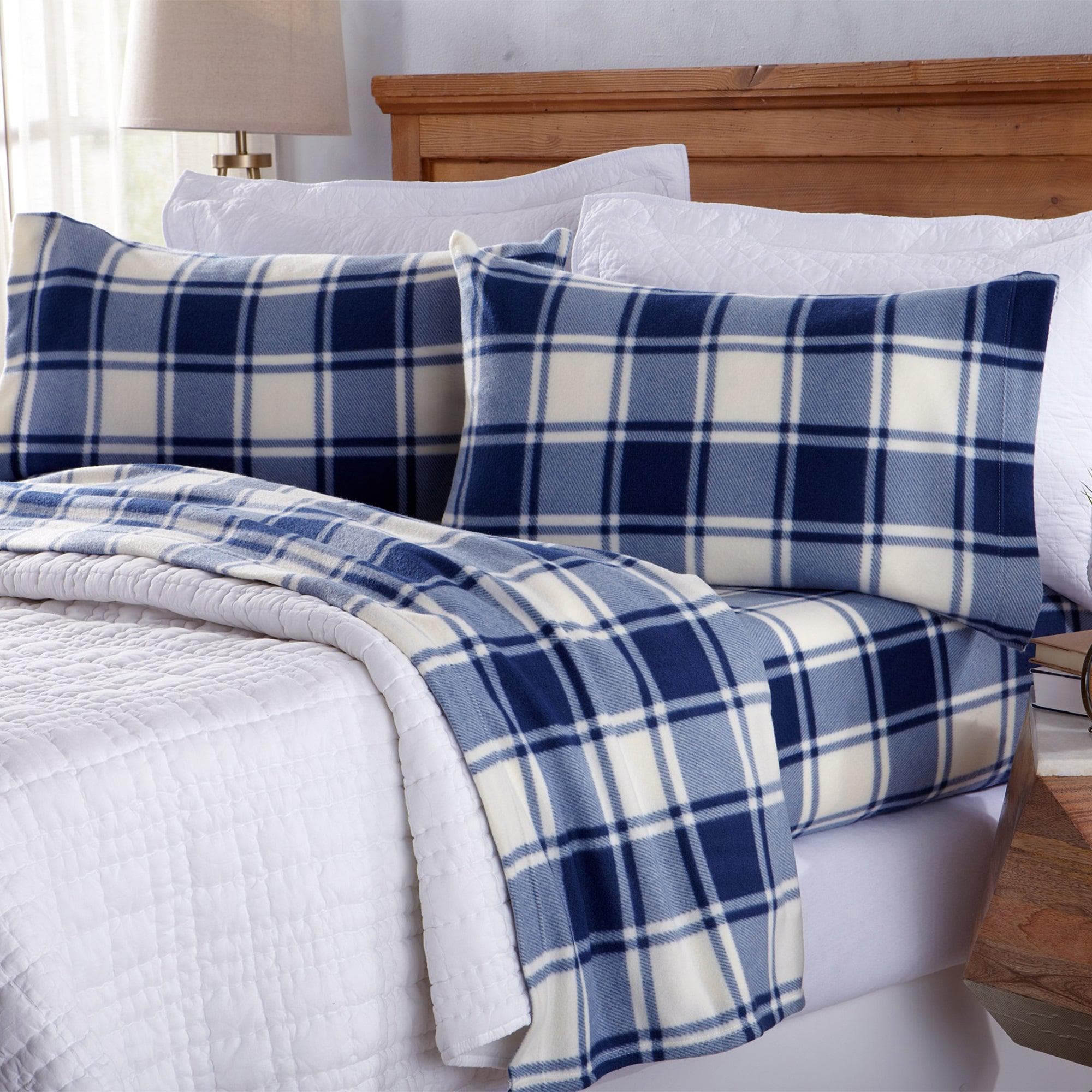 4 - Piece Printed Fleece Sheet - Dara Collection - Boske.store