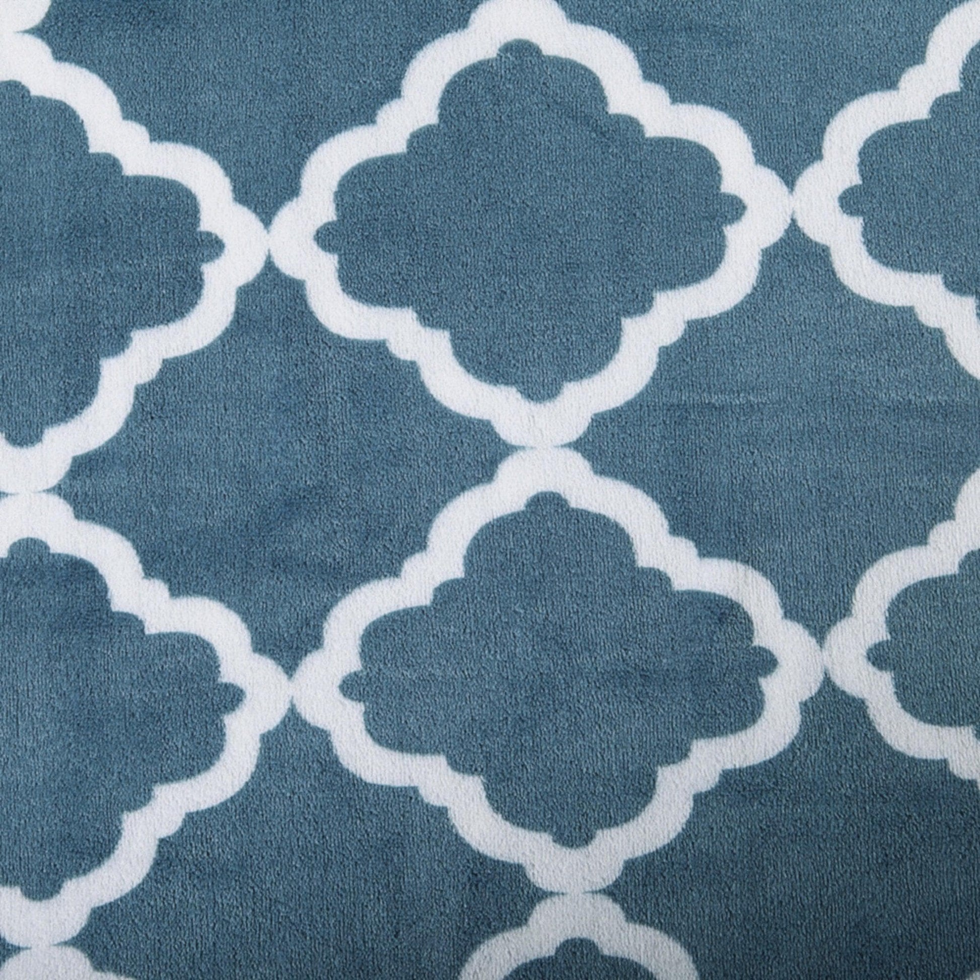 4 - Piece Printed Plush Sheet - Velvet Luxe Lattice Collection - Boske.store