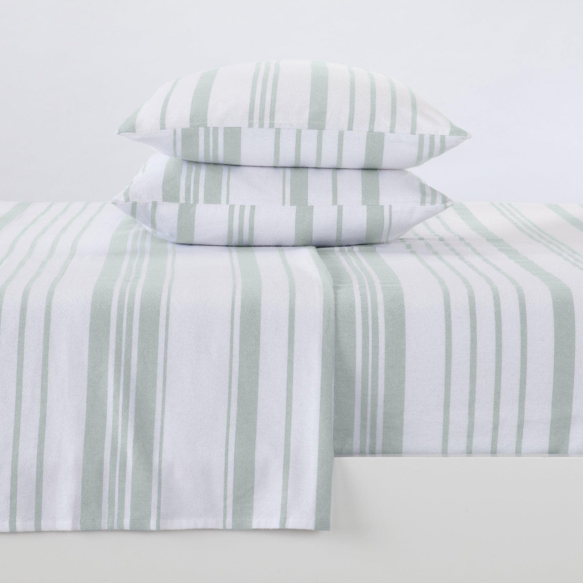4 - Piece Turkish Cotton Flannel Sheet - Raye Collection - Boske.store