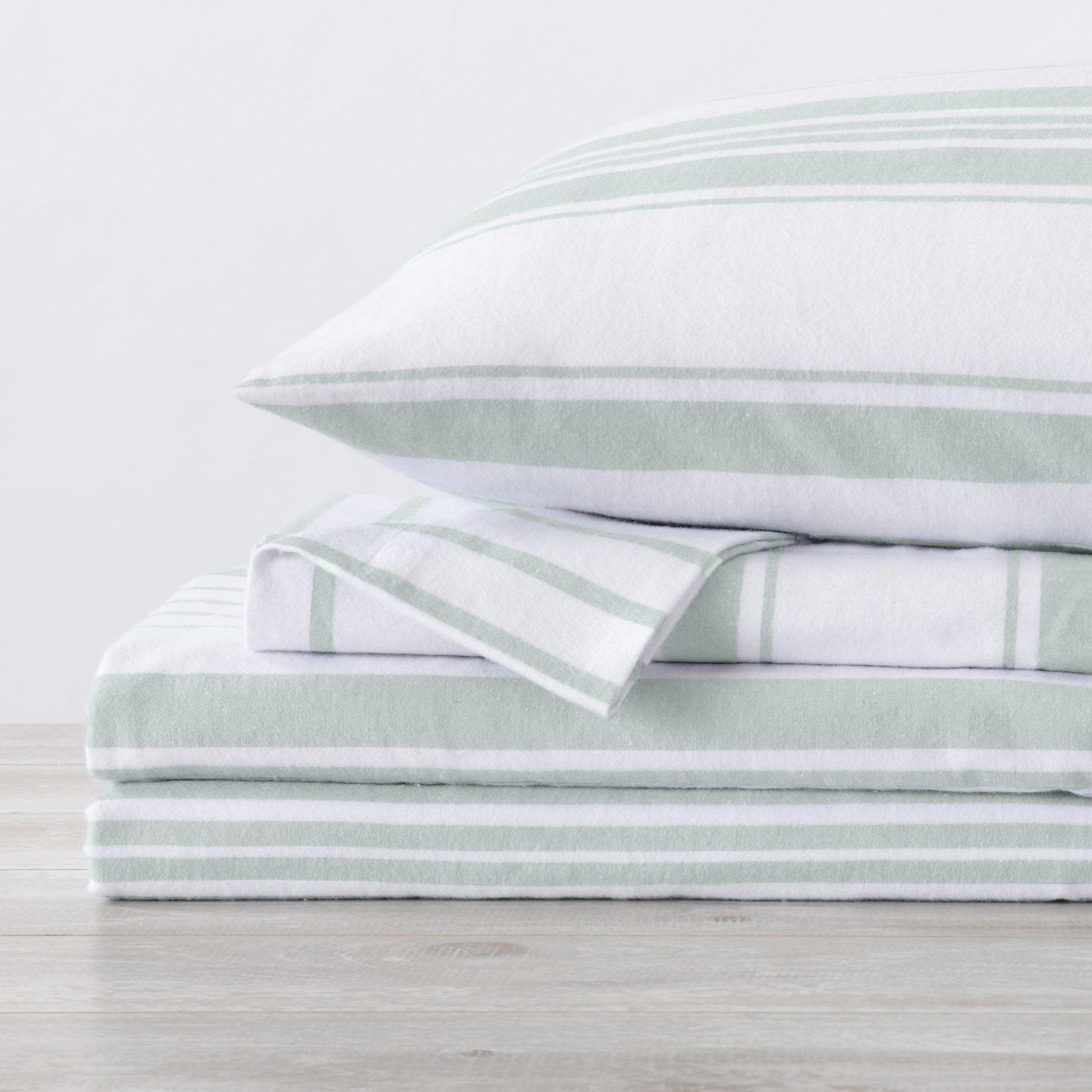 4 - Piece Turkish Cotton Flannel Sheet - Raye Collection - Boske.store