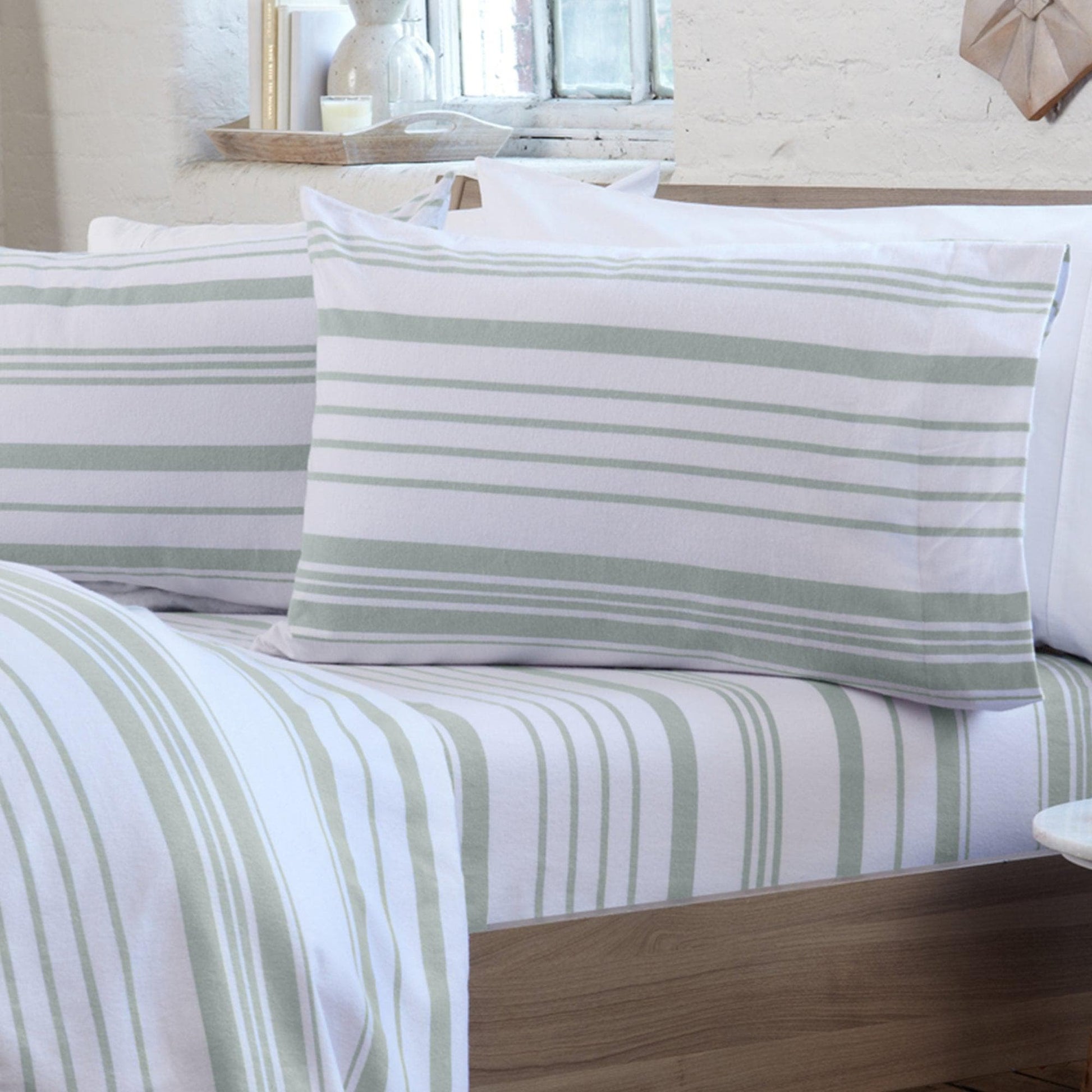 4 - Piece Turkish Cotton Flannel Sheet - Raye Collection - Boske.store