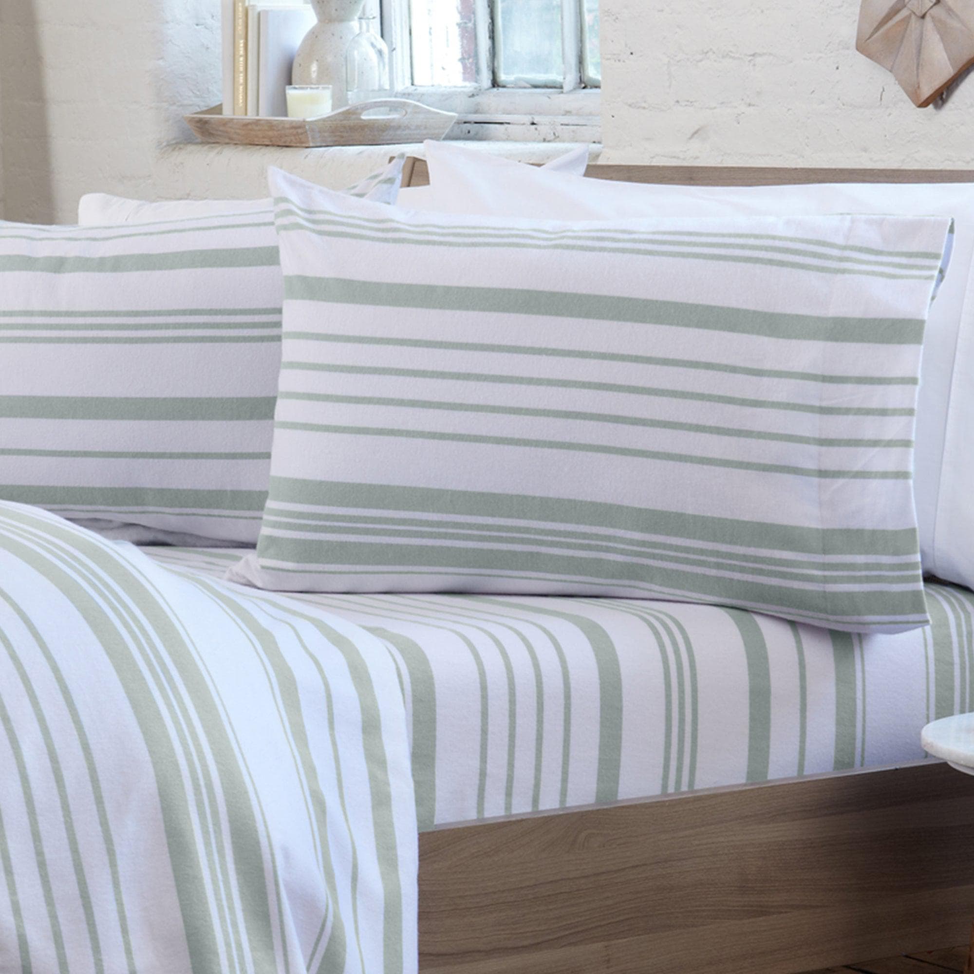 4 - Piece Turkish Cotton Flannel Sheet - Raye Collection - Boske.store