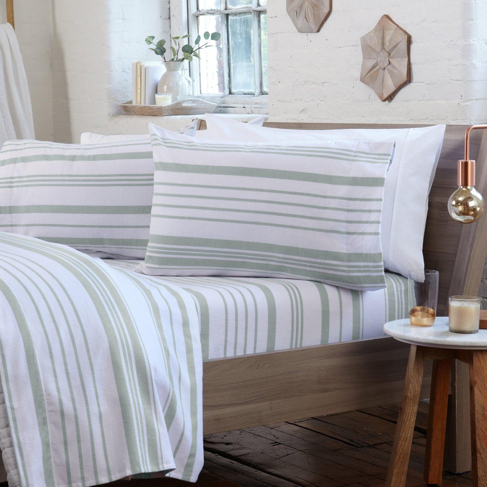 4 - Piece Turkish Cotton Flannel Sheet - Raye Collection - Boske.store