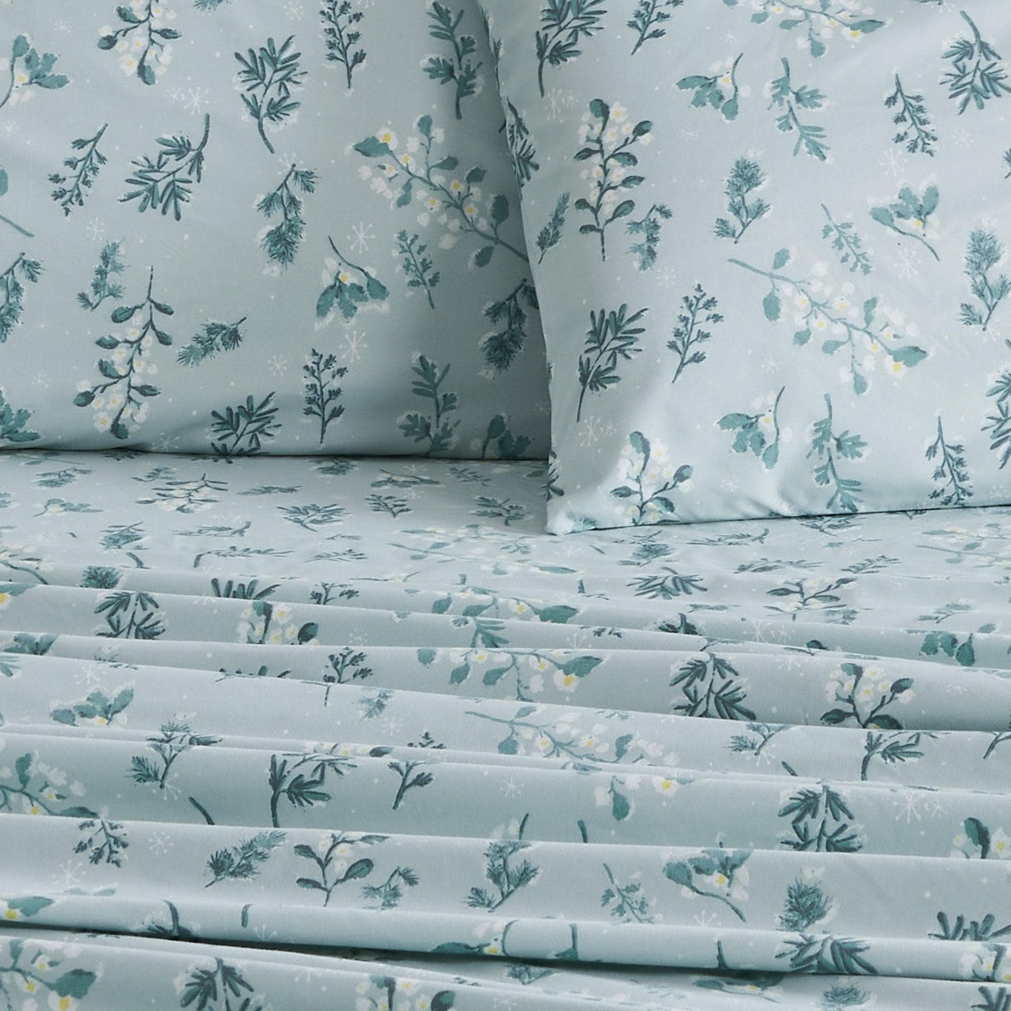 4 Piece Watercolor Floral Microfiber Sheet - Delia Collection - Boske.store