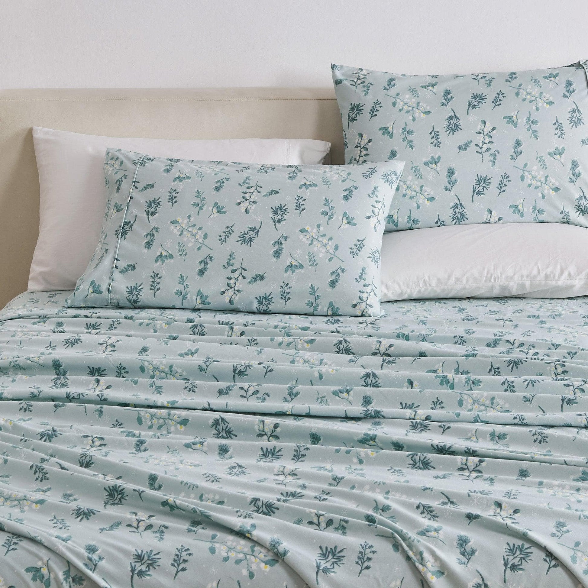 4 Piece Watercolor Floral Microfiber Sheet - Delia Collection - Boske.store