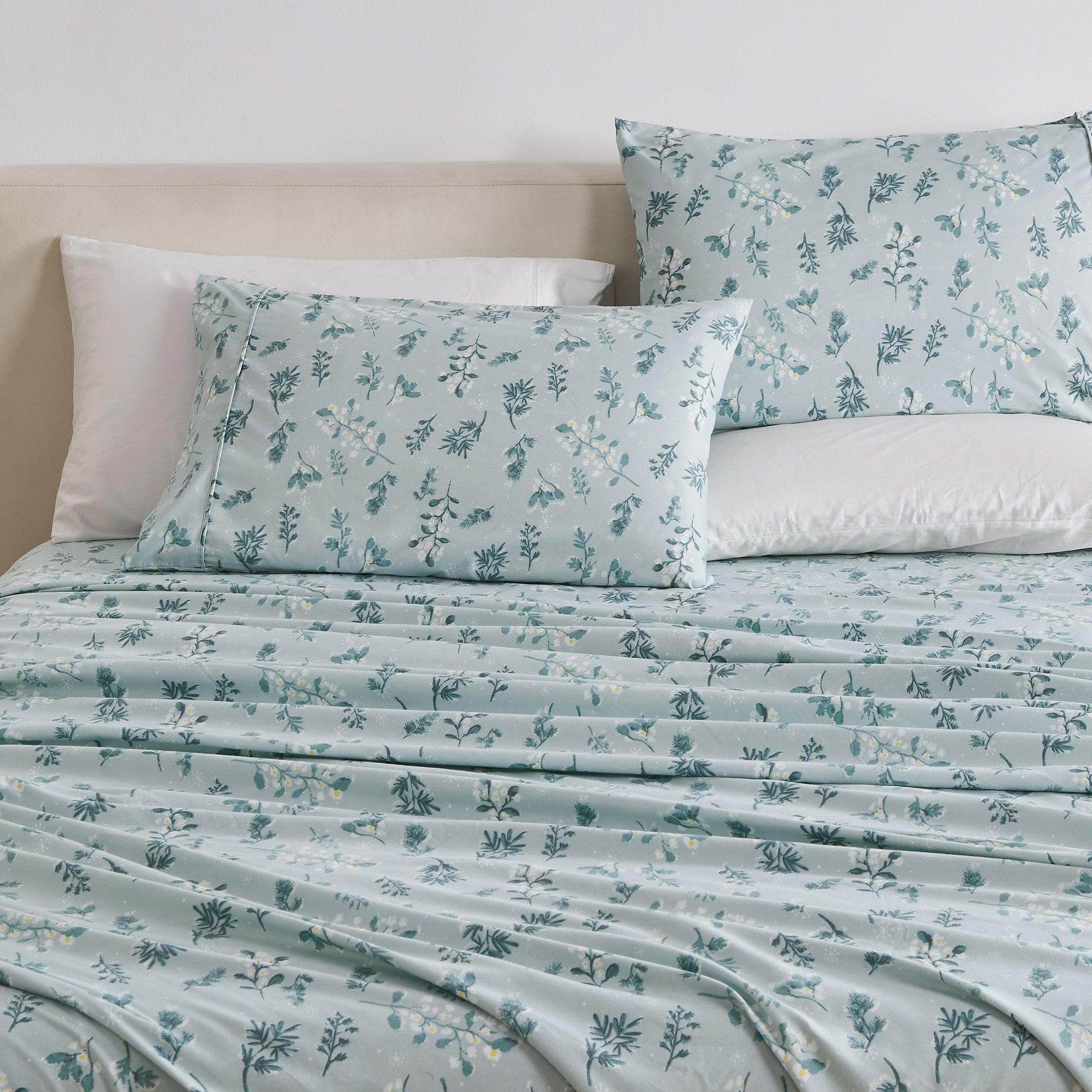 4 Piece Watercolor Floral Microfiber Sheet - Delia Collection - Boske.store