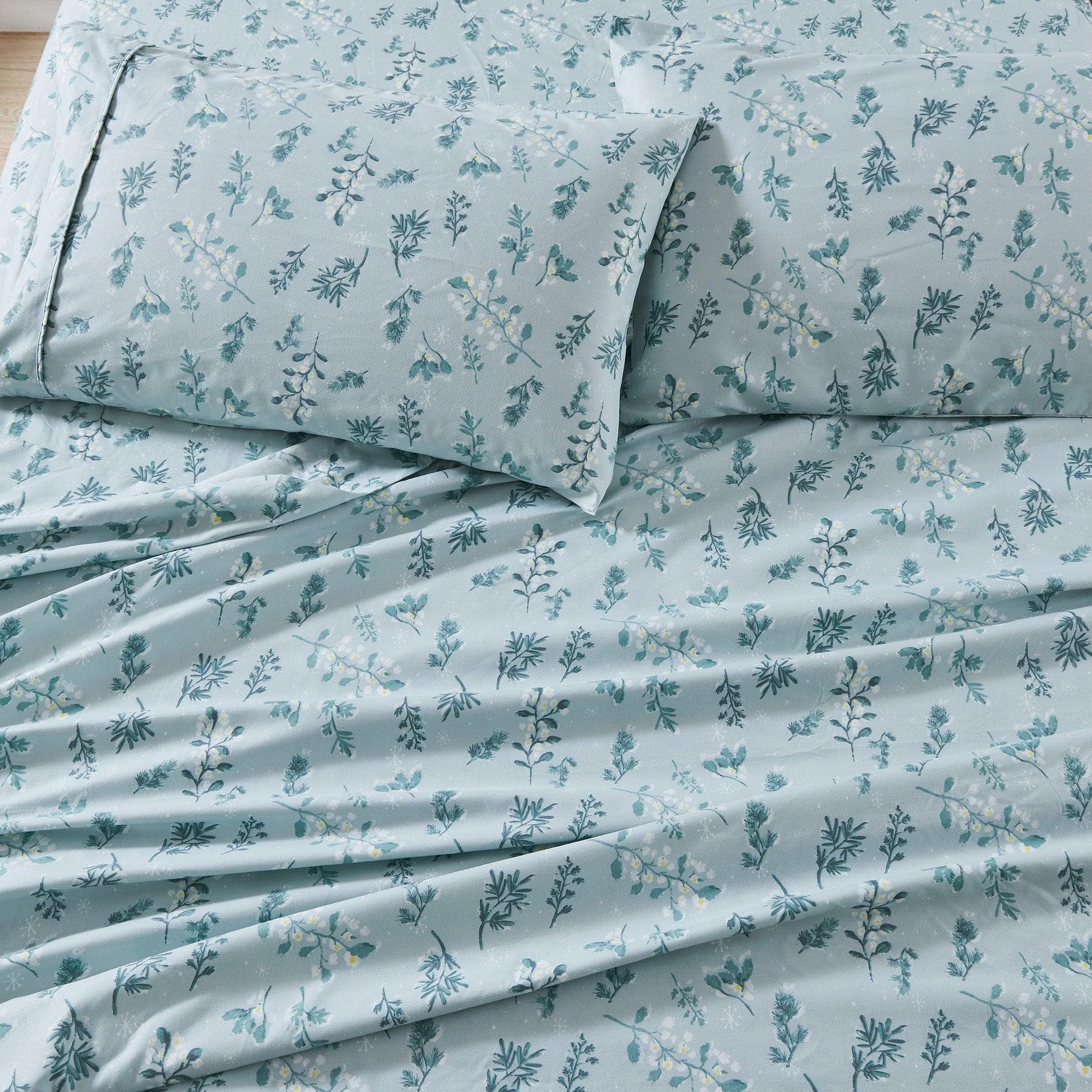 4 Piece Watercolor Floral Microfiber Sheet - Delia Collection - Boske.store