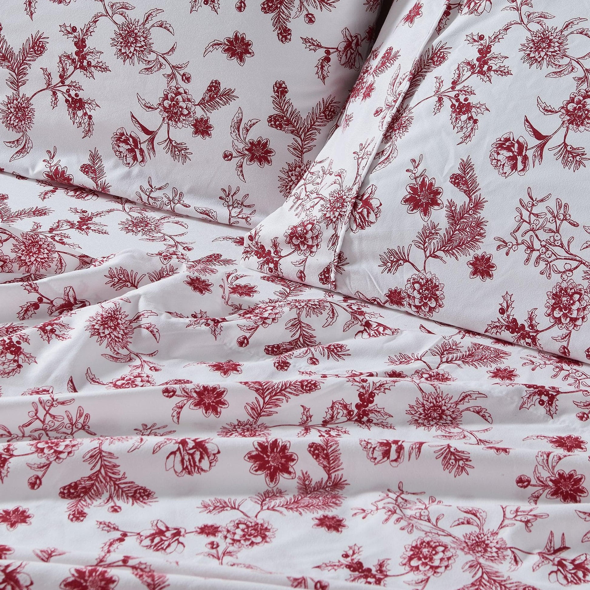 4 Piece Watercolor Floral Microfiber Sheet - Delia Collection - Boske.store
