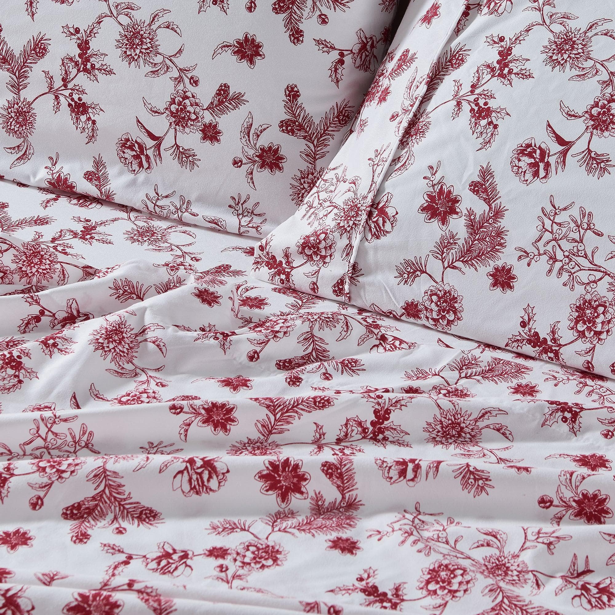4 Piece Watercolor Floral Microfiber Sheet - Delia Collection - Boske.store